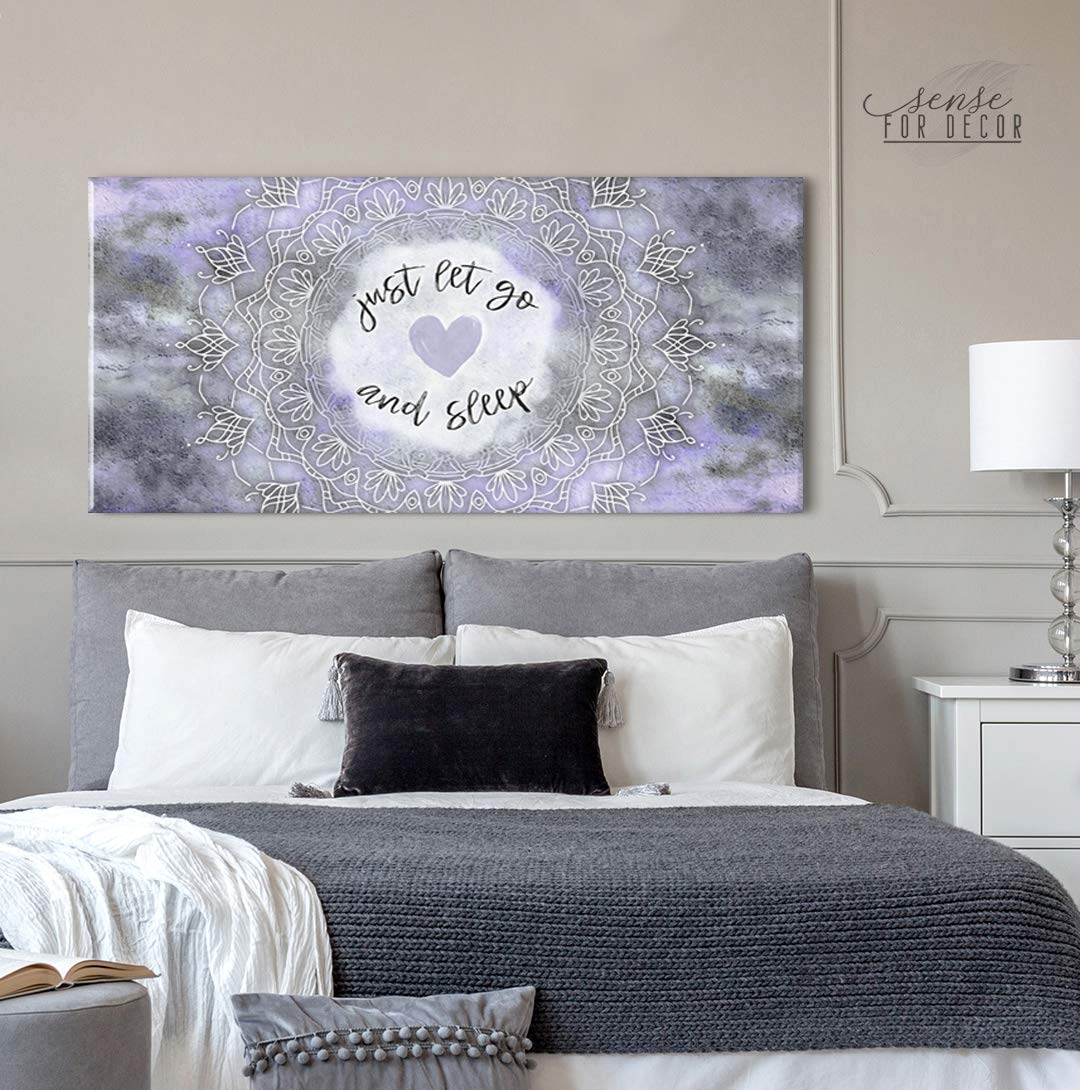 Boho Mandala Wall Art - Large Canvas Decor for Bedroom & Living Room