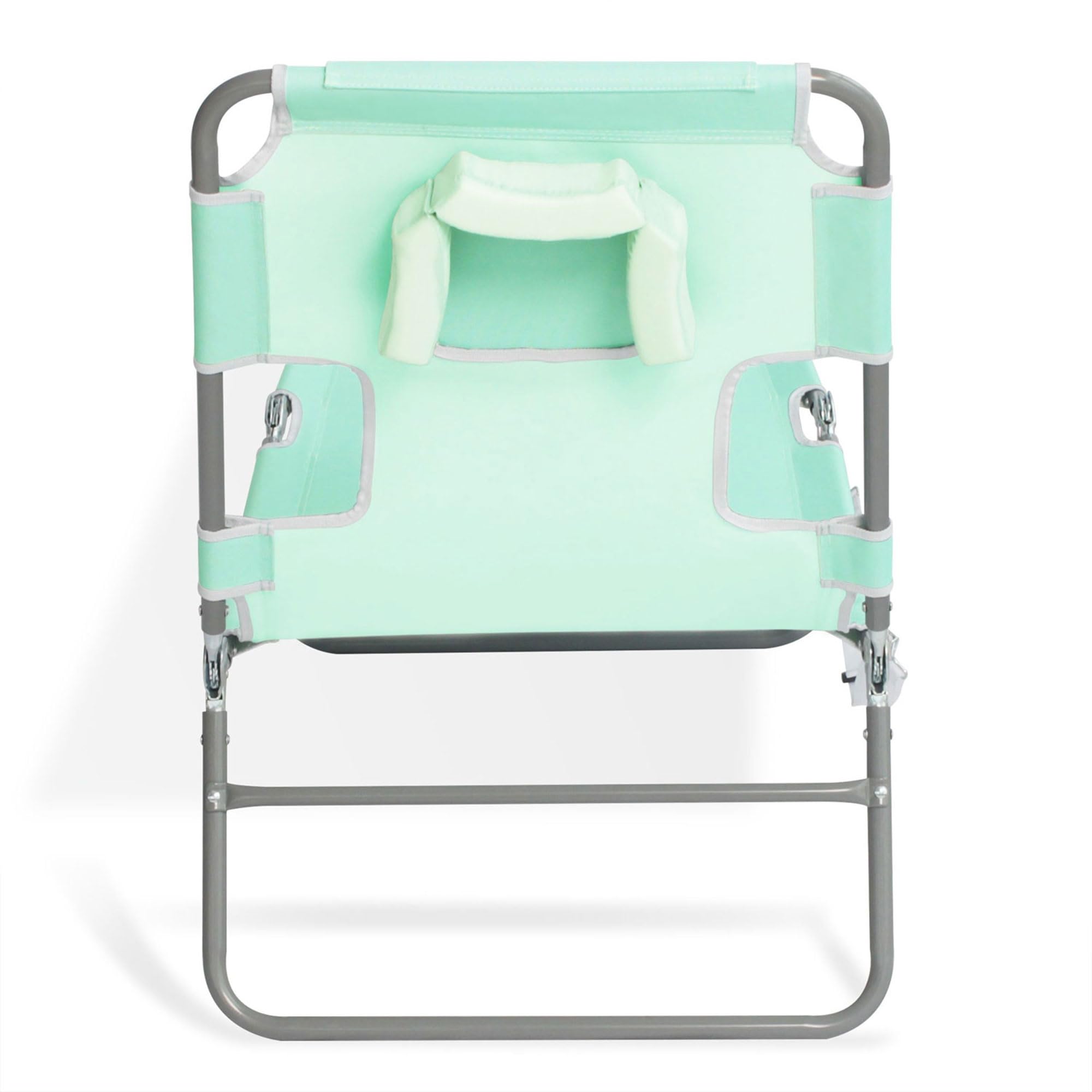 Premium 4-Position Reclining Ostrich Chaise Lounge - Portable Folding Outdoor Chair for Beach, Patio, Camping & Poolside Relaxation with Carrying Strap (Set of 4, Teal Blue) - Perfect for Sunbathing, Backyard Lounging & Vacation Getaways