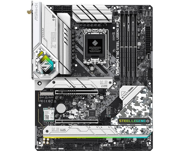 ASRock Z790 STEEL LEGEND WIFI DDR5 LGA1700 ATX Motherboard for Intel 12th/13th Gen - High Performance Gaming PC Build with PCIe 5.0, Thunderbolt 4 & WiFi 6E - Perfect for Streaming, Content Creation & Extreme Gaming Rigs