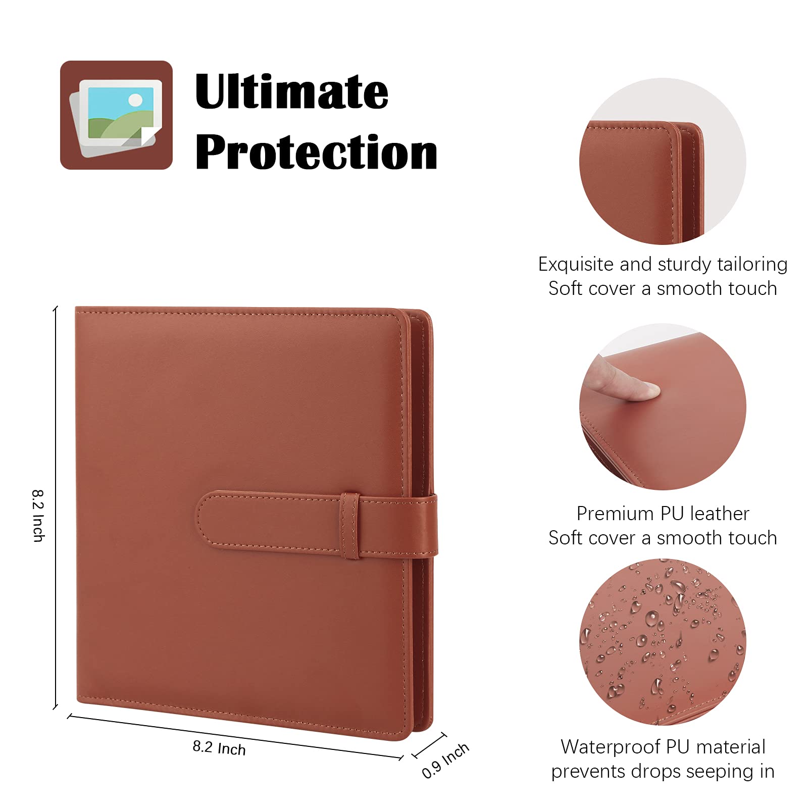 2-Pack 256 Pockets Photo Album for Fujifilm Instax Mini LiPlay 11/90/70/50S/26/25/9/8+/8/7S & Mini Link SP-1 Printer | Compatible with Polaroid Snap/SnapTouch/PIC-300/Z2300/Mint Zip Instant Cameras | Perfect for Travel, Parties & Memory Keeping