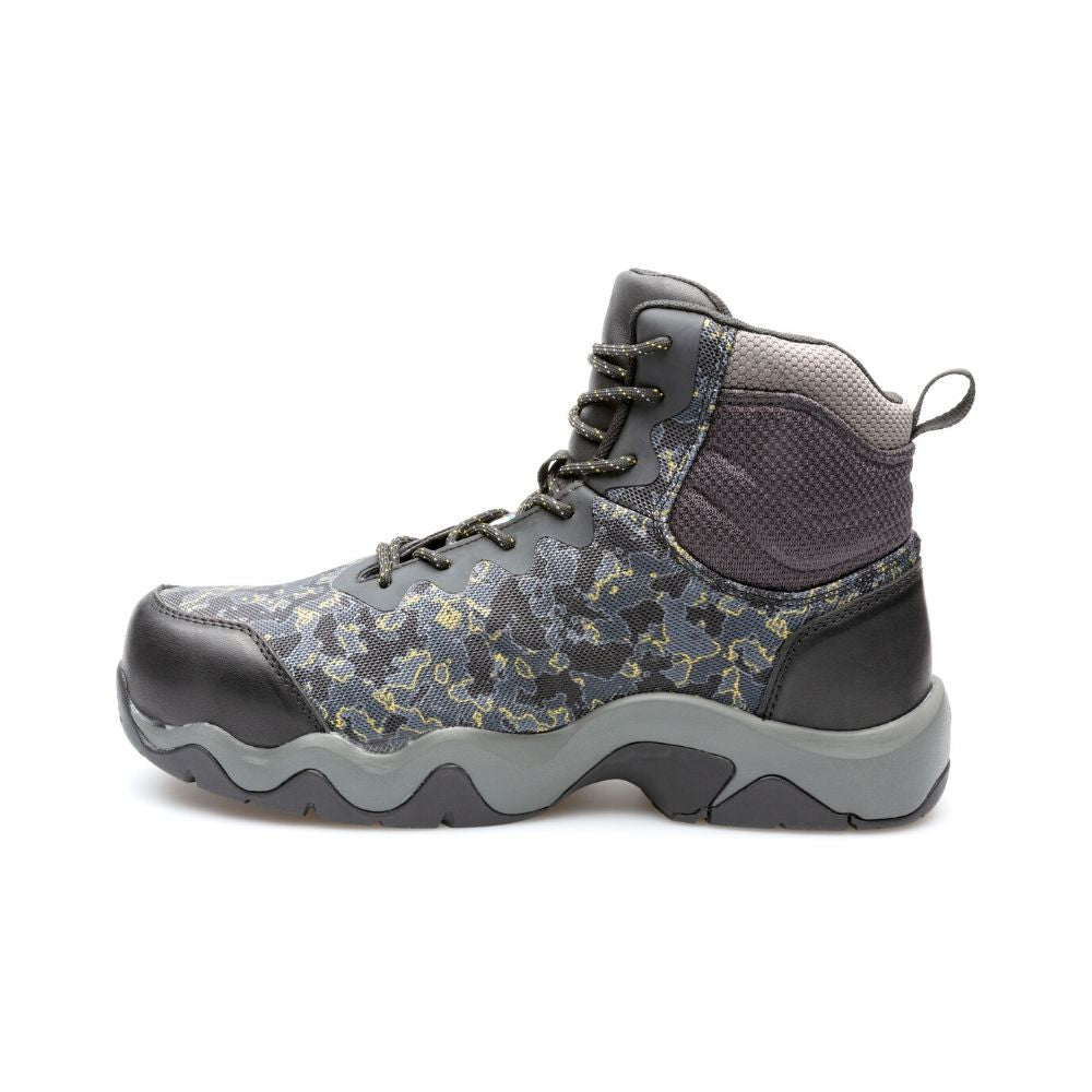 Terra EKG MID Men's Composite Toe Work Shoes - Lightweight Athletic Safety Boots for Construction & Outdoor Work (Camo) | Slip-Resistant & Comfortable for All-Day Wear