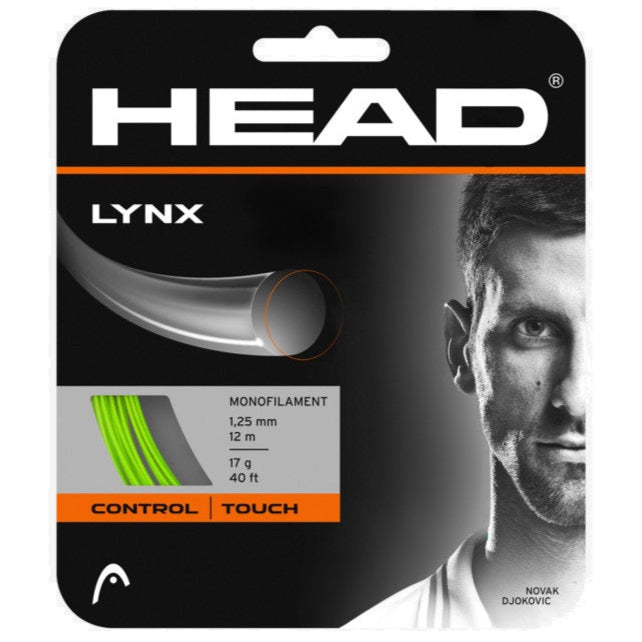 Head Lynx 17/1.25 Tennis String (Green) - High Performance Polyester String for Tennis Rackets | Perfect for Competitive Play & Recreational Tennis