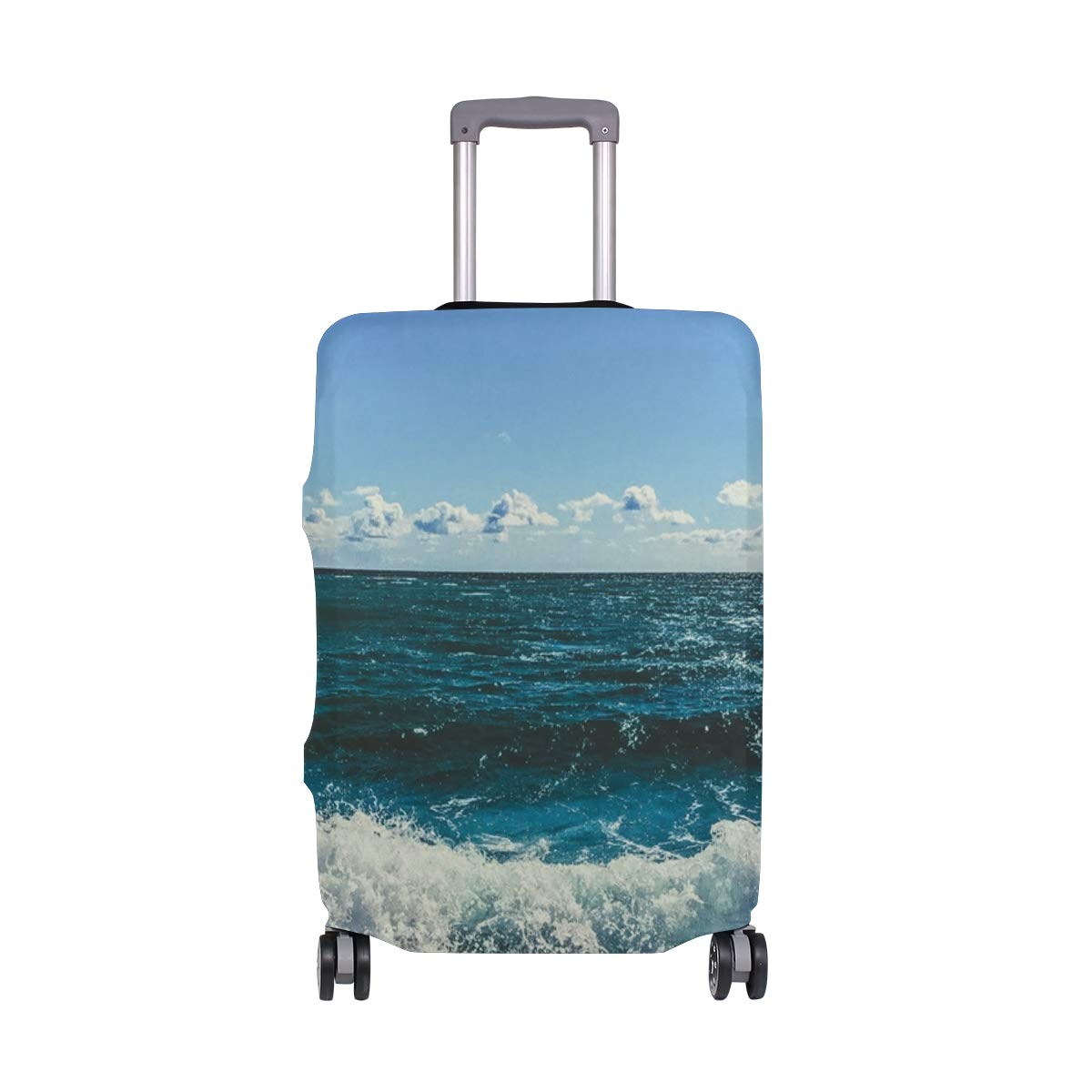 AJINGA Demiurge Art Travel Luggage Protector Suitcase Cover for 26-28 Inch Bags - Waterproof & Stylish Design for Airplane Travel, Vacation & Business Trips