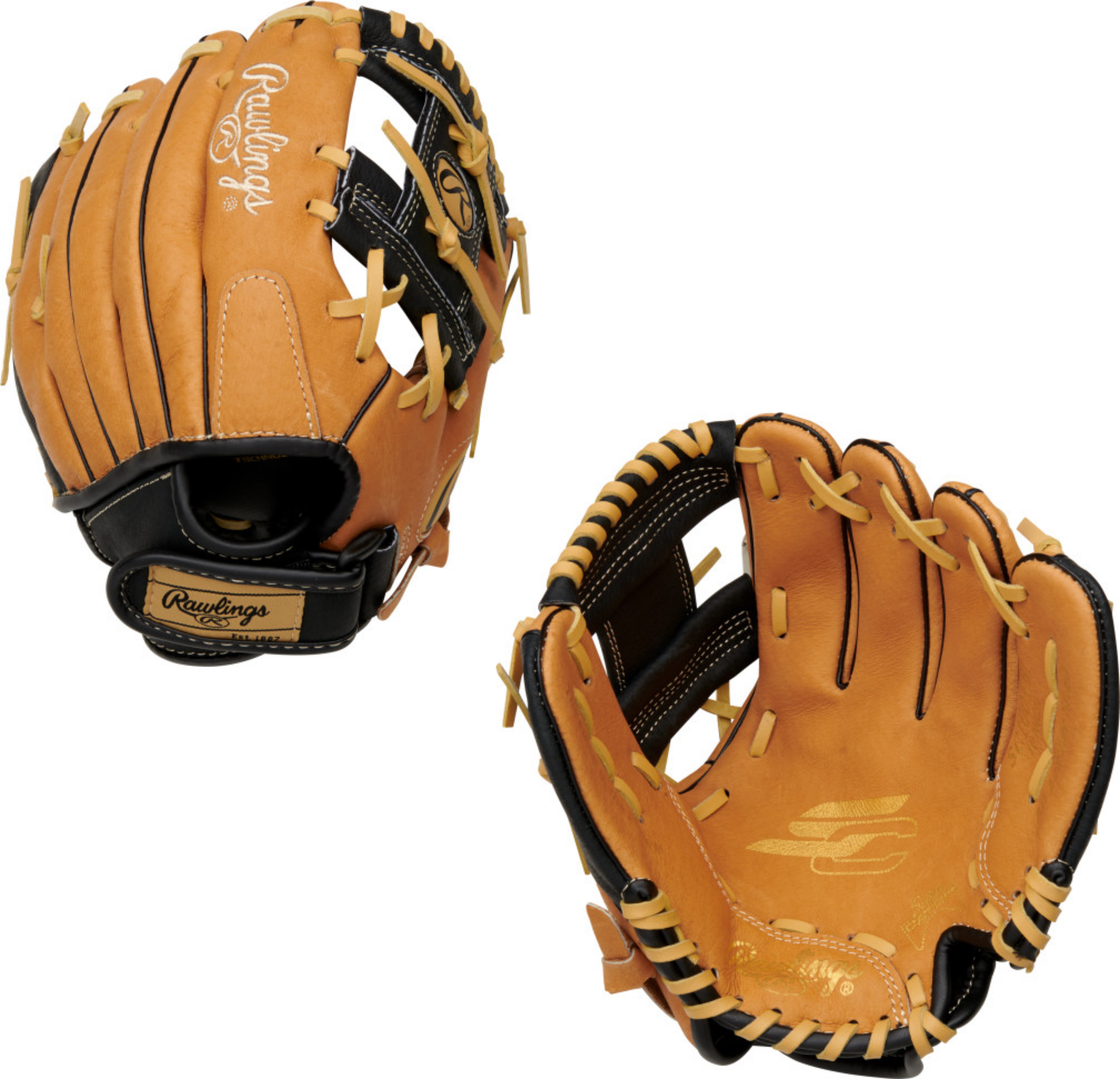 Rawlings Sure Catch Youth Baseball Glove - 10 Inch | Premium Leather Mitt for Kids & Teens | Perfect for Little League, Practice & Backyard Games