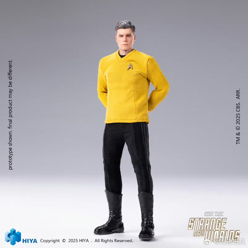 HIYA Toys 6-inch 1/12 Scale Captain Pike Action Figure - Star Trek Strange New Worlds Collectible - Perfect for Display & Sci-Fi Fans