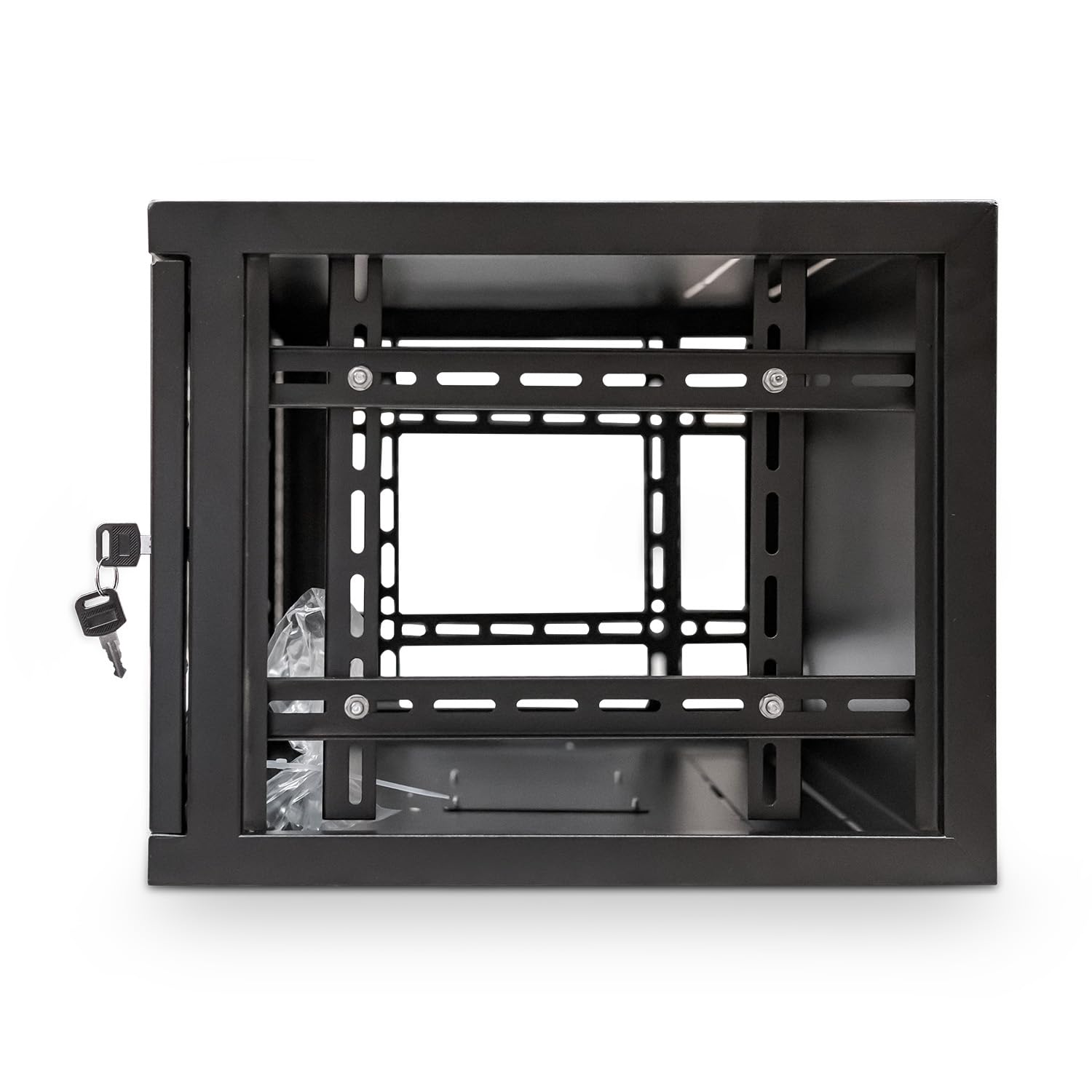 Dynamode 6U Wall Mount Server Rack Cabinet - 19 Inch 400mm Deep Network Equipment Enclosure with Glass Door & Lockable Panels for Home Office & Data Center | Perfect for Network Switches, Routers & IT Storage