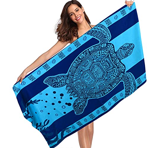 Navy Turtle Beach Towel