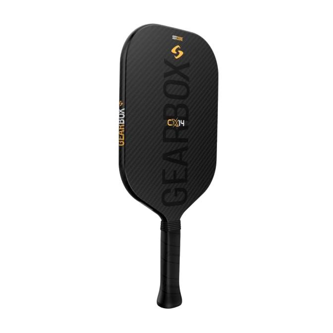 Gearbox CX14E Pickleball Paddle - Lightweight 8.0 oz Orange Paddle for Competitive Play & Training - Perfect for Indoor/Outdoor Courts & Tournament Use
