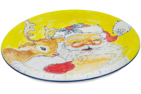 10-Piece Santa's Best Friend Christmas Dinner Plates Set - Holiday Tableware for Festive Parties, Family Gatherings & Christmas Celebrations
