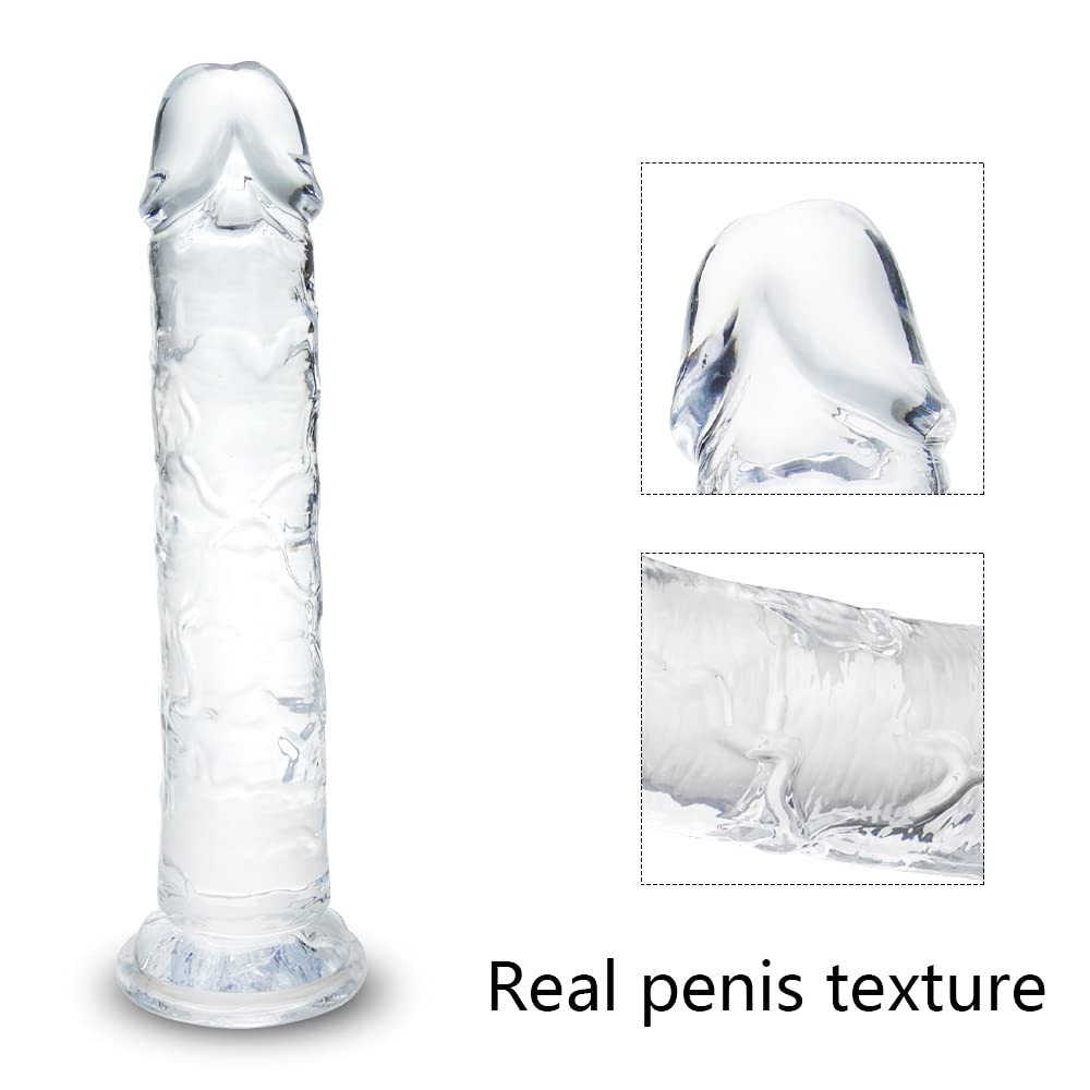 7.8 Inch Realistic Suction Dildo - Body-Safe Silicone Sex Toy for Beginners with Powerful Suction Cup | Hands-Free Pleasure for Women & Men | Perfect for Anal Play, Solo Masturbation and Couples Fun