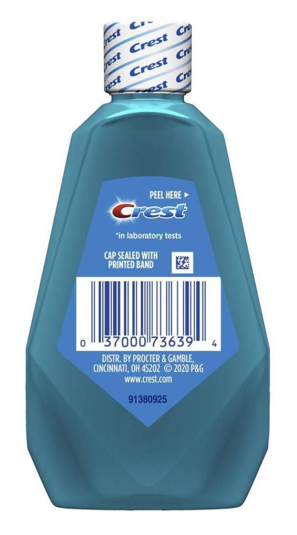 **Crest Pro-Health Advanced Mouthwash, Clean Mint Flavor, 3.3 oz (18-Pack) – Freshens Breath & Fights Cavities – Ideal for Home, Office & Travel**