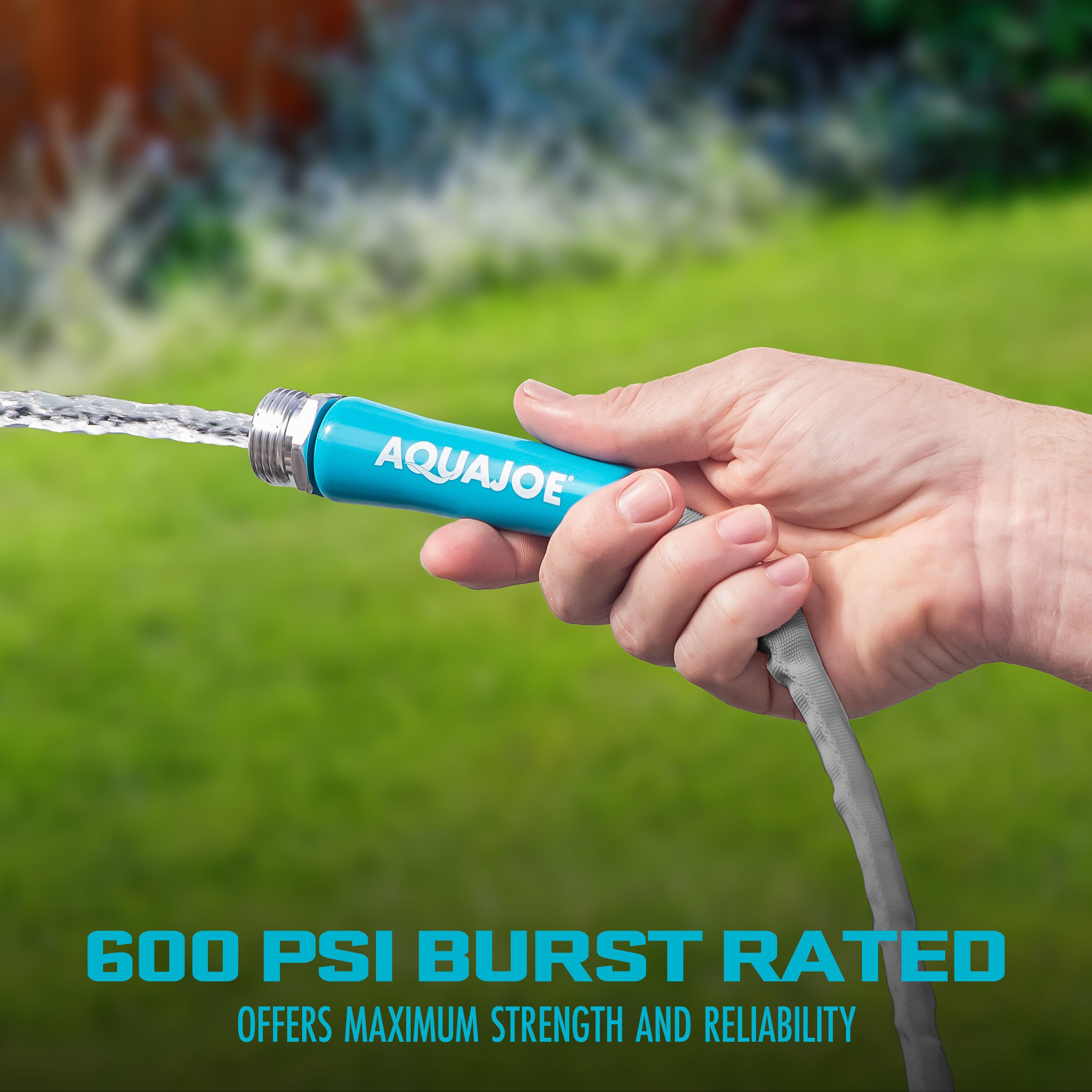 Aqua Joe AJFJH100 58 PRX Xtreme Ultra Flexible Non-Expanding Kink-Resistant Garden Hose - 100 Foot, 5/8 Inch Diameter - Perfect for Watering Lawns, Washing Cars, and Outdoor Cleaning