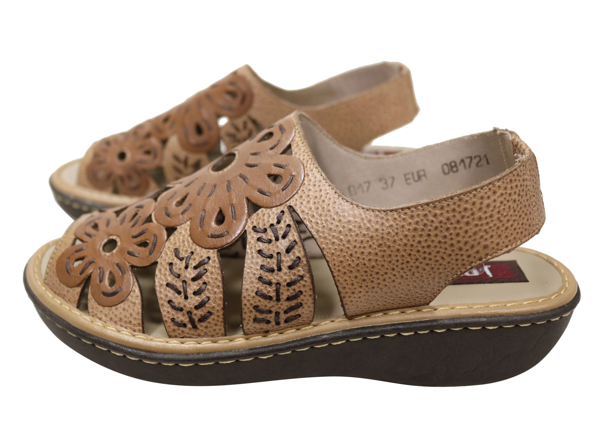 J Gean Women's Comfortable Leather Sandals - Handmade in Brazil - Perfect for Beach, Vacation & Summer Outfits
