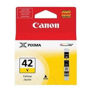 Original Canon CLI-42Y Yellow Ink Cartridge for PIXMA Printers - High-Quality Replacement for Home & Office Printing