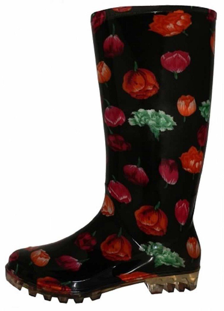 Women's Classic Rain Boots Size 18 - Waterproof Rubber Boots for Women - Comfortable & Stylish Rain Shoes for Outdoor, Gardening, and Wet Weather Use