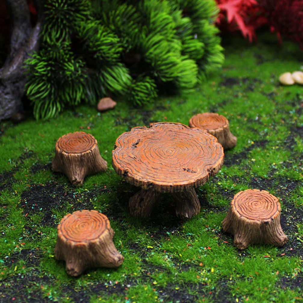 Miniature Table and Chair Set - Creative Simulation Furniture Model for Home Decor, DIY Crafts, Dollhouse Accessories - Perfect for Dollhouse, Model Displays, and Miniature Scenes