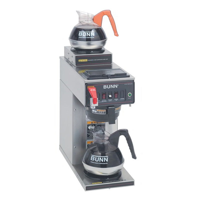 Bunn CWTF15 12950.0211 Commercial Coffee Brewer with Upper & Lower Warmers & Hot Water Faucet - Perfect for Offices, Restaurants, and Cafes
