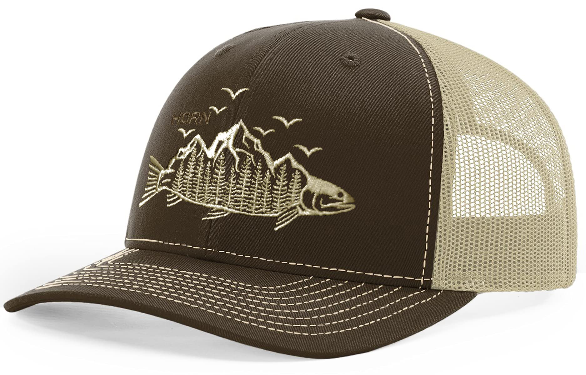 Trendy Trucker Hat - Trout Design for Outdoor Fishing & Casual Wear | Perfect for Hiking, Camping, and Summer Adventures