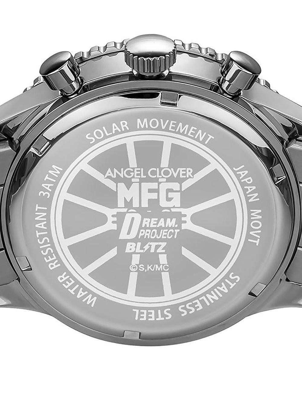 MF GHOST × ANGEL CLOVER Limited Edition Solar Chronograph Watch - Japanese Movement - Collector's Timepiece for Anime Fans & Streetwear Enthusiasts - Perfect for Cosplay, Fashion Statements & Gift Giving