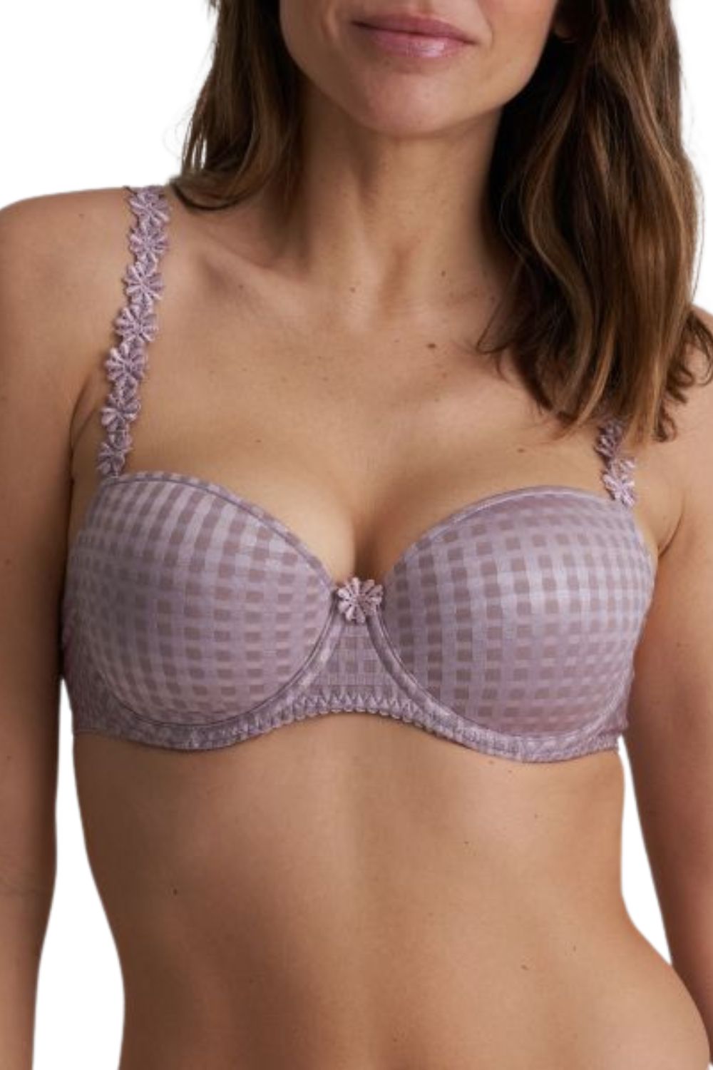 Avero Balcony Bra in Soft Sand - Comfortable Wireless Lingerie for Everyday Wear, Perfect for Work, Date Night & Relaxation