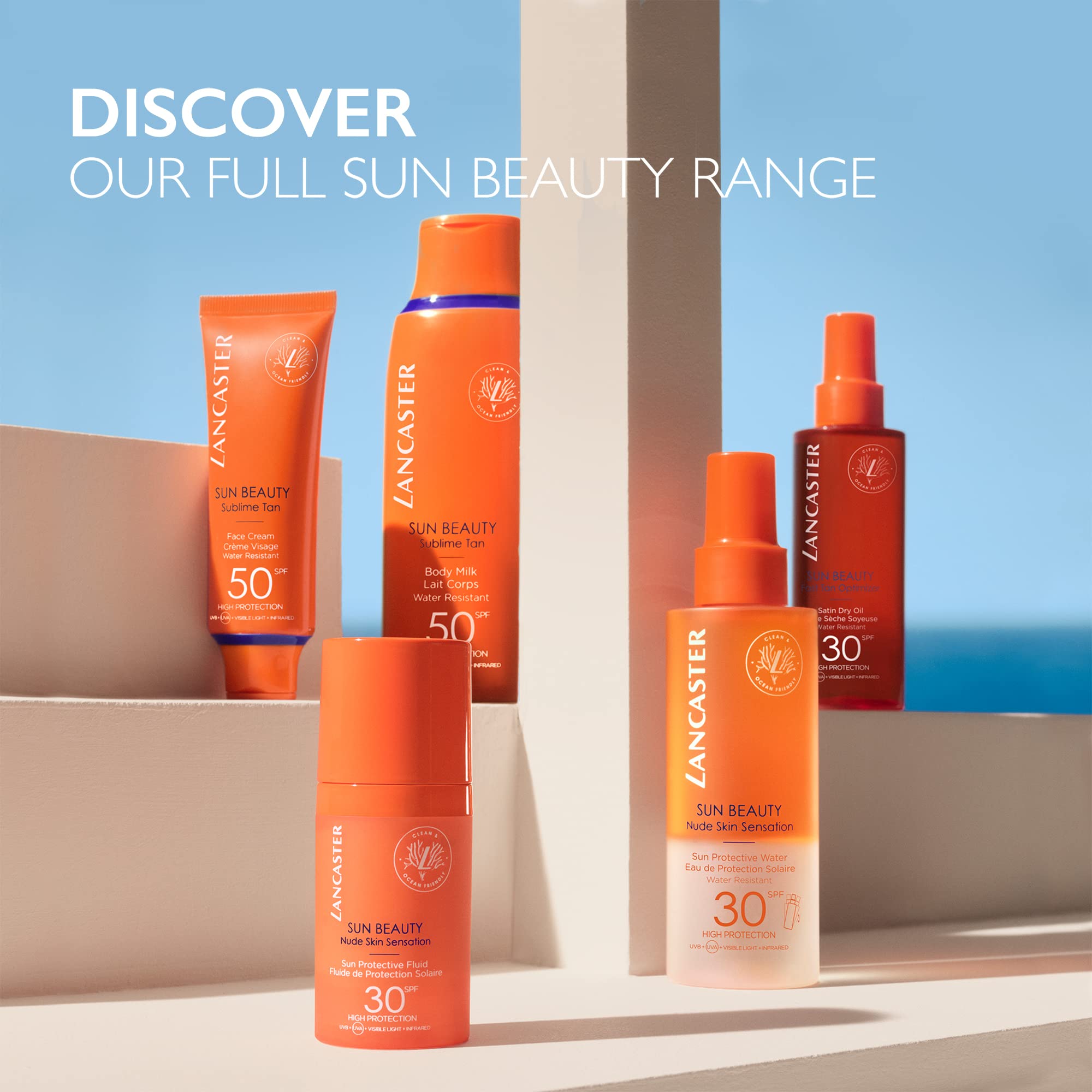 Lancaster Sun Beauty Body Milk SPF15 250ml | Broad Spectrum Sunscreen Lotion for Body | Hydrating & Protective | Perfect for Beach, Pool & Outdoor Activities