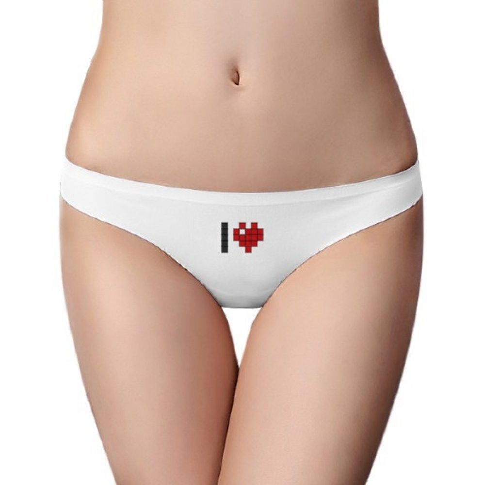 DIYthinker Valentine's Pixel G-string Underwear - Soft & Breathable for Women