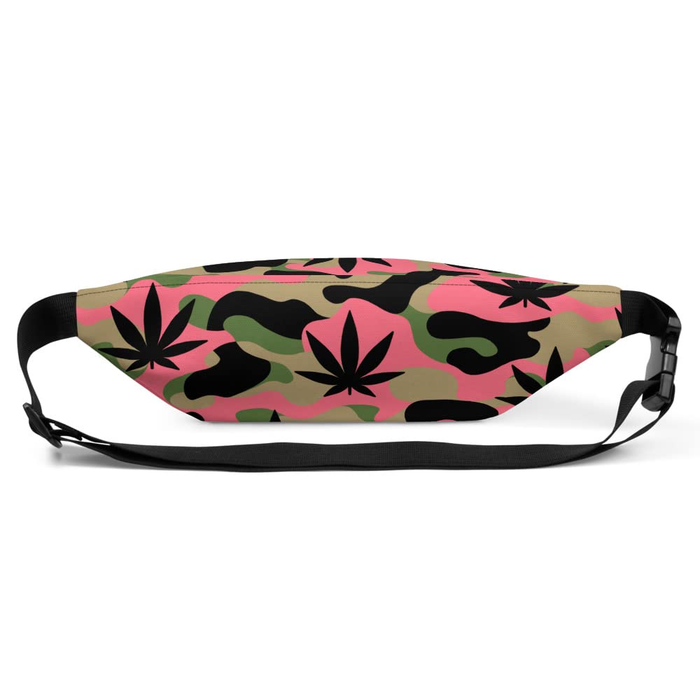 Camouflage Fanny Pack for Women - Pink & Green Crossbody Waist Bag for Hiking, Travel & Outdoor Adventures