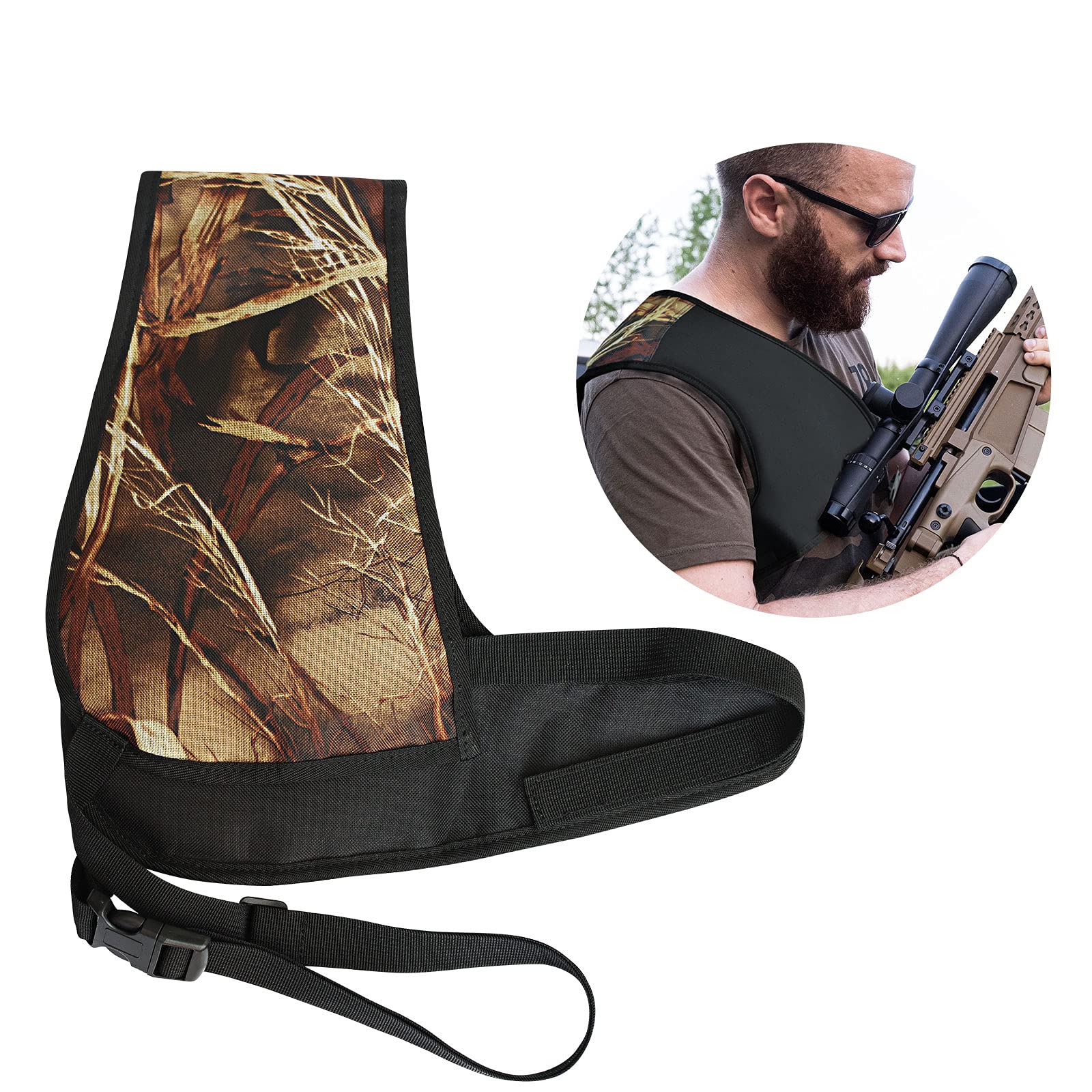 Shockproof Shooting Pads for Hunting & Outdoor Sports - Protective Knee & Elbow Pads for Comfortable Shooting Practice (Ideal for Range Training, Tactical Drills & Field Hunting)