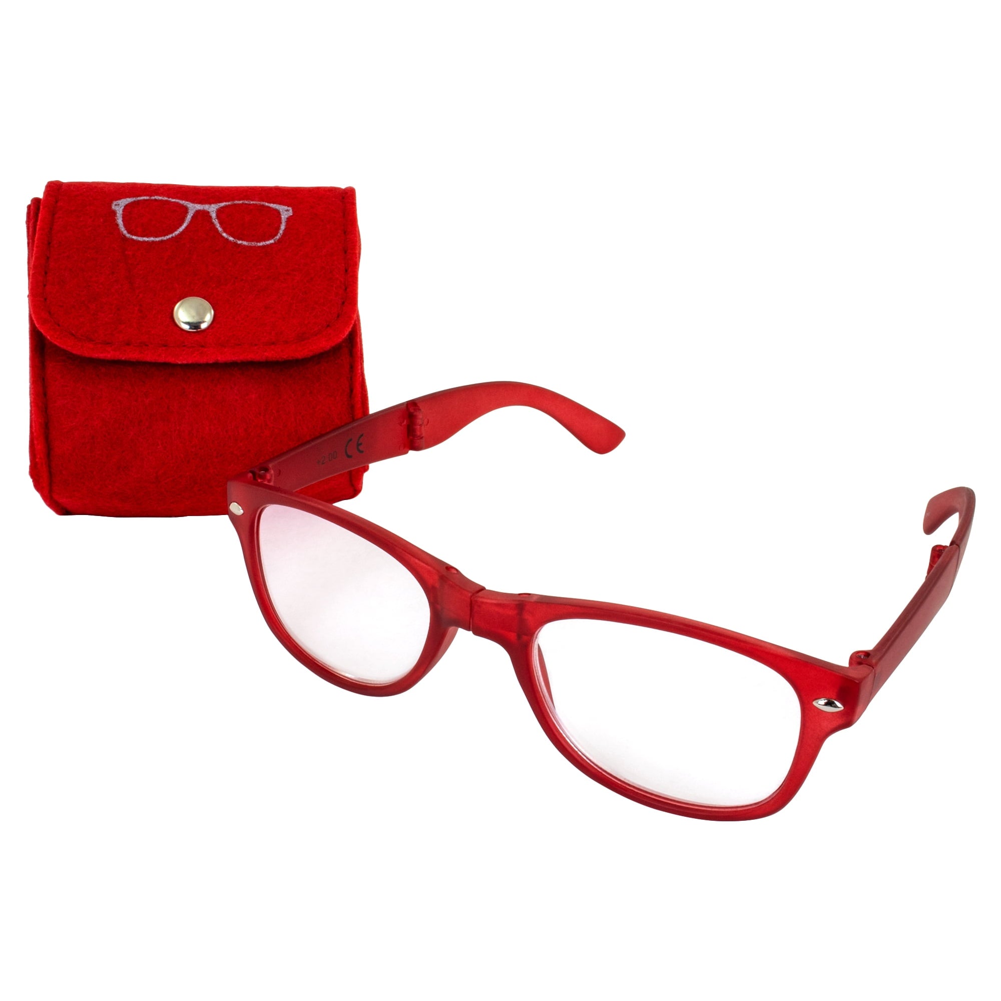 GV Foldable Bifocal Reading Glasses - Lightweight & Portable for Reading, Travel, and Outdoor Activities