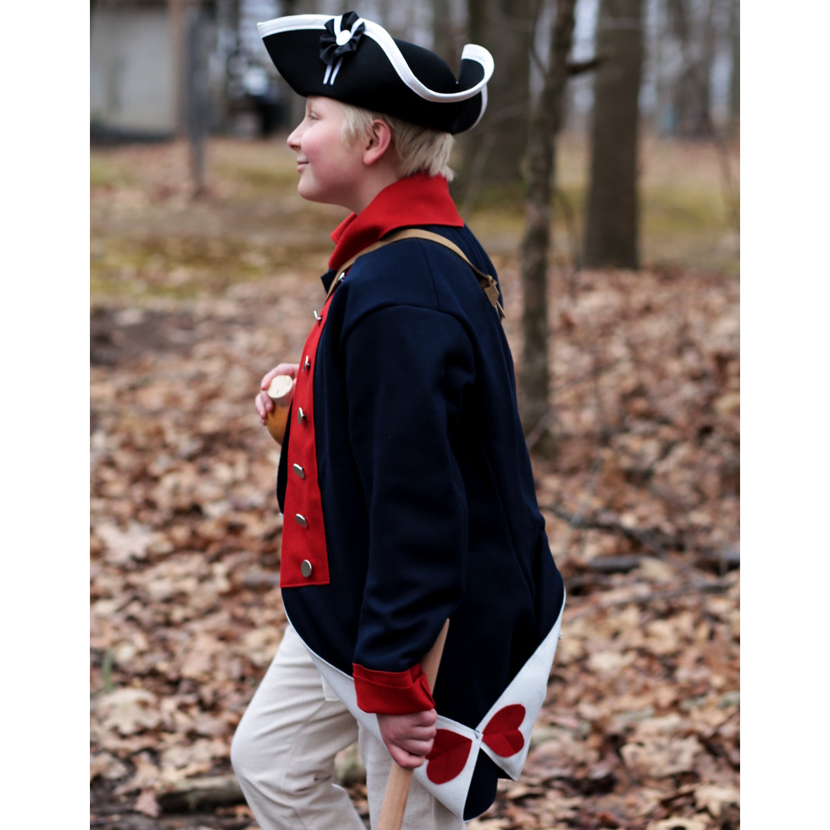 Boys Revolutionary War Coat - Authentic Colonial Costume for Kids - Perfect for Halloween, Historical Reenactments & School Plays