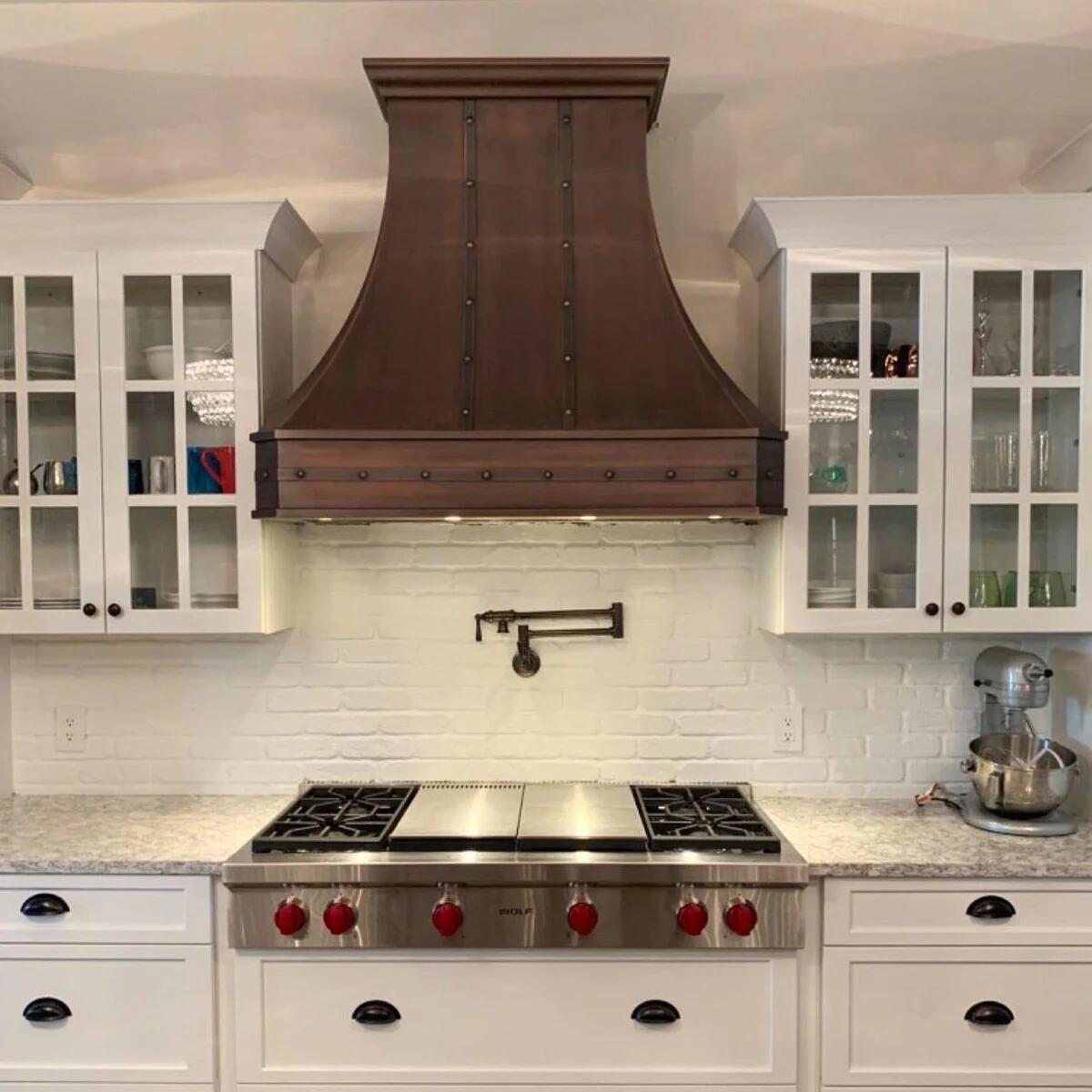 Custom SINDA H3TR Copper Range Hood for Josh - Premium Kitchen Ventilation for Home Chefs & Cooking Enthusiasts - Perfect for Modern Kitchens, Restaurants & BBQ Areas