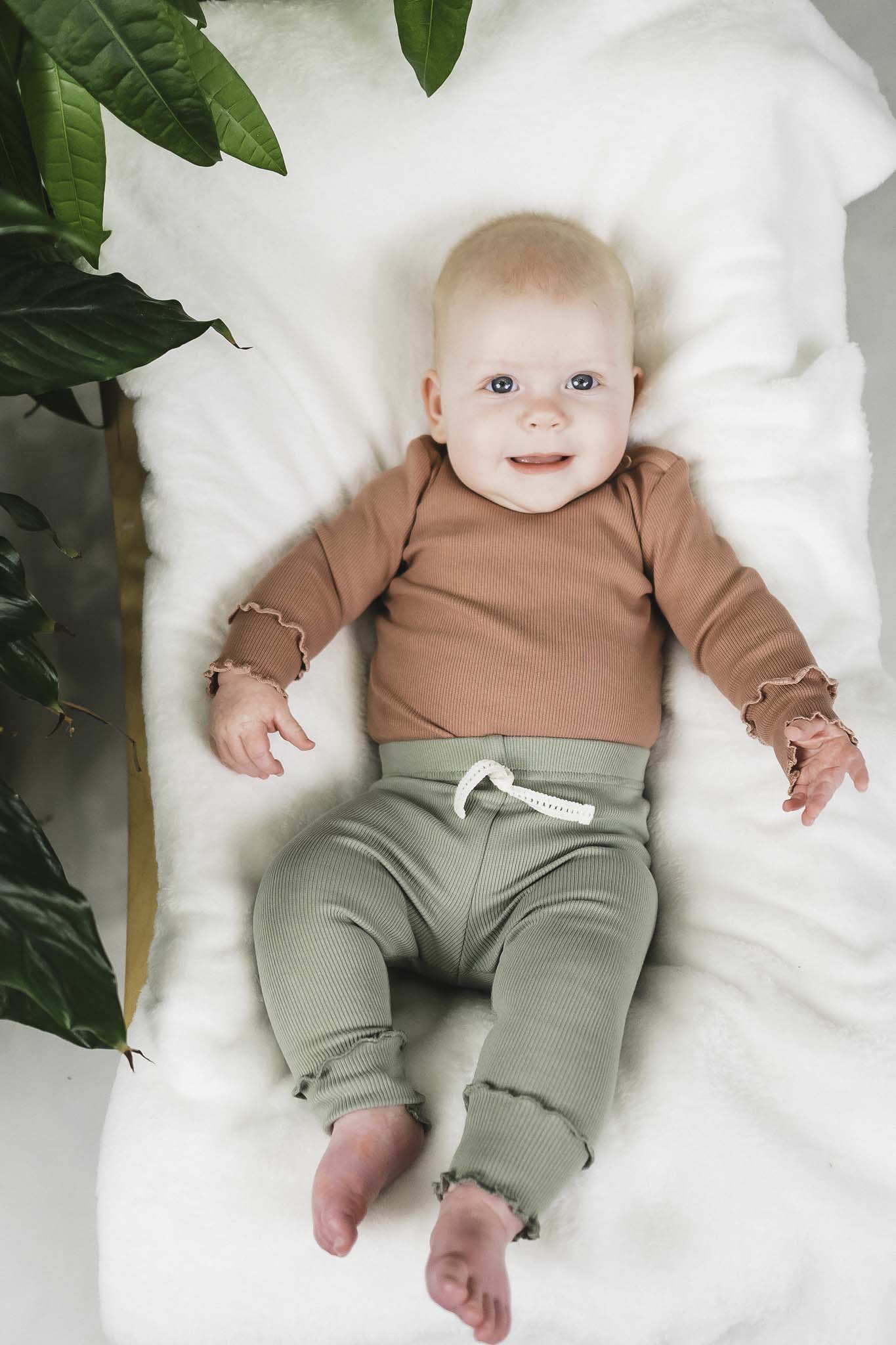 Cozy Me Rib Legging 2 Pack for Baby Girls - Soft & Stretchy Toddler Leggings for Playtime, Daycare & Comfortable Everyday Wear