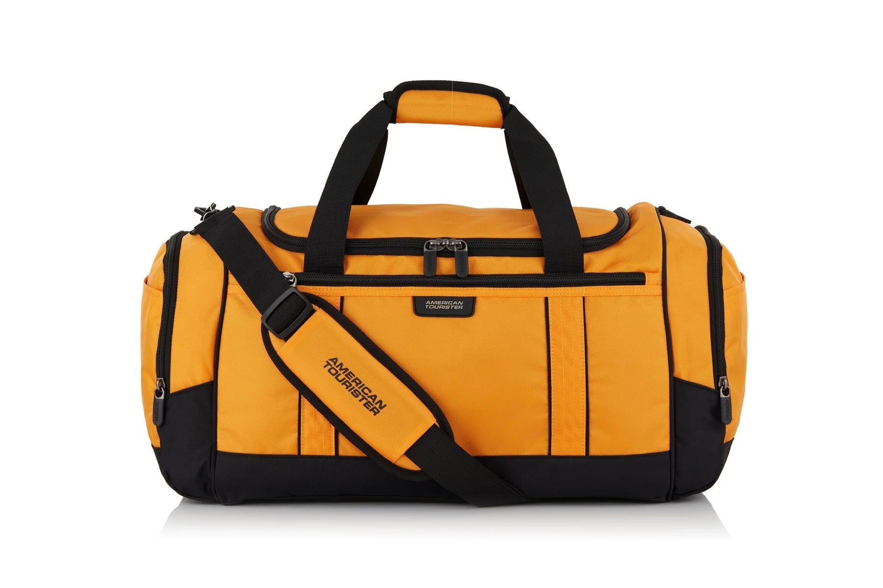 American Tourister X BAG 57cm Travel Duffle Bag - Mustard/Black - Perfect for Gym, Weekend Getaways & Air Travel