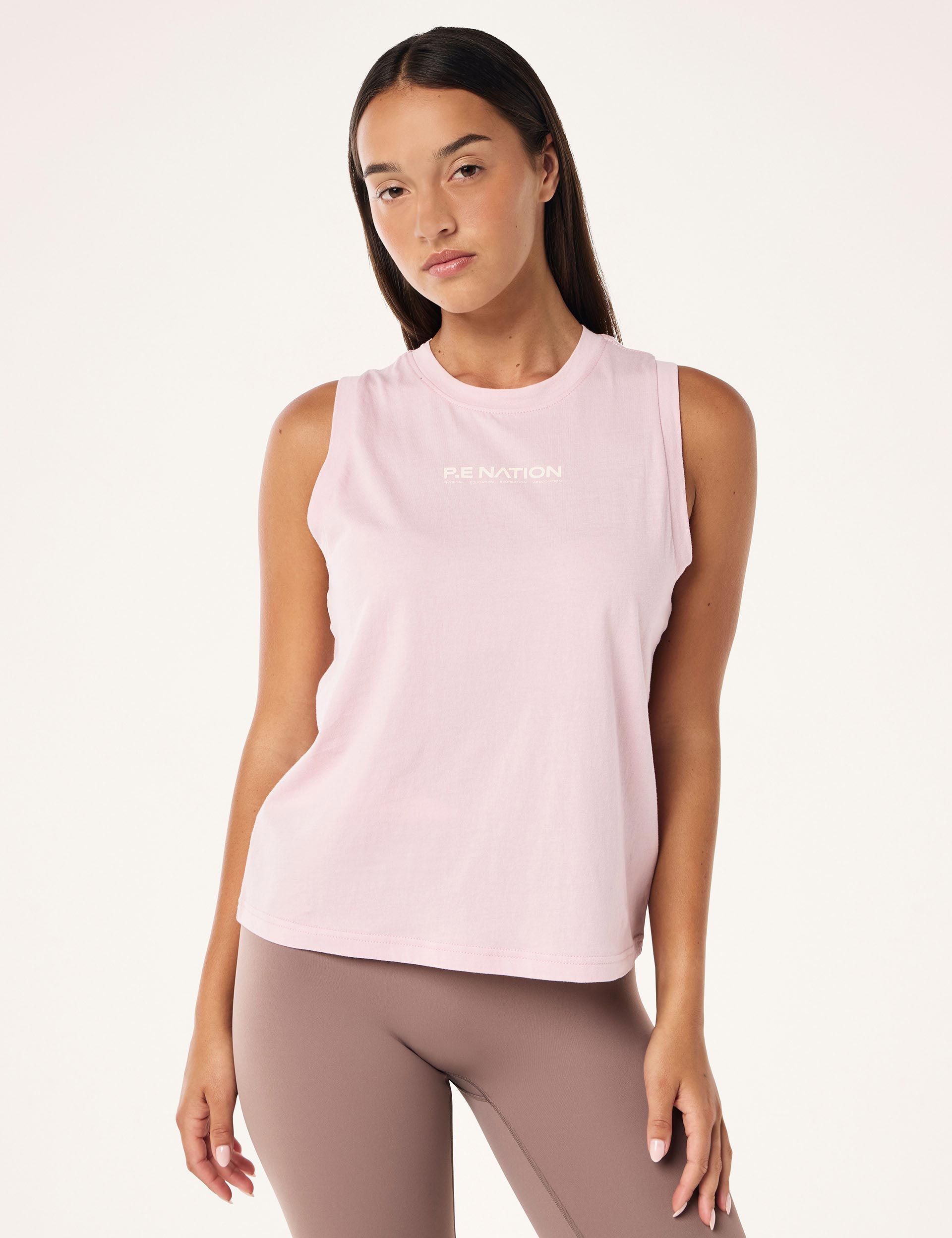 Shuffle Tank Top for Women - Soft Chalk Pink Color - Perfect for Yoga, Gym, and Casual Wear