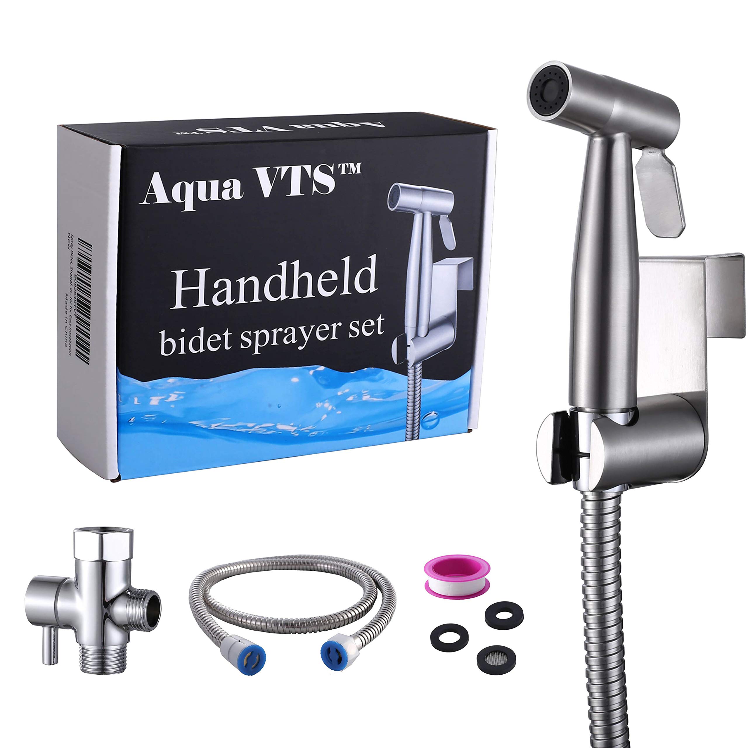 Portable Bidet Sprayer for Toilet - Shattaf with T-Adapter for Easy Installation | Perfect for Bathroom Hygiene, Travel & Postpartum Care