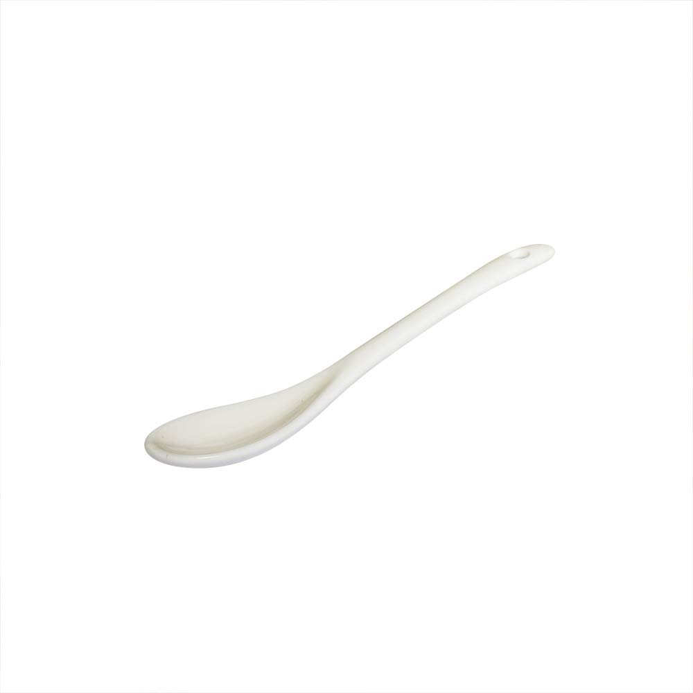 12-Piece Porcelain Egg Spoons Set - 5 Inch Ceramic Spoons for Coffee, Dessert, Yogurt, Tea & Milky Tea - Perfect for Breakfast, Afternoon Tea & Elegant Dining