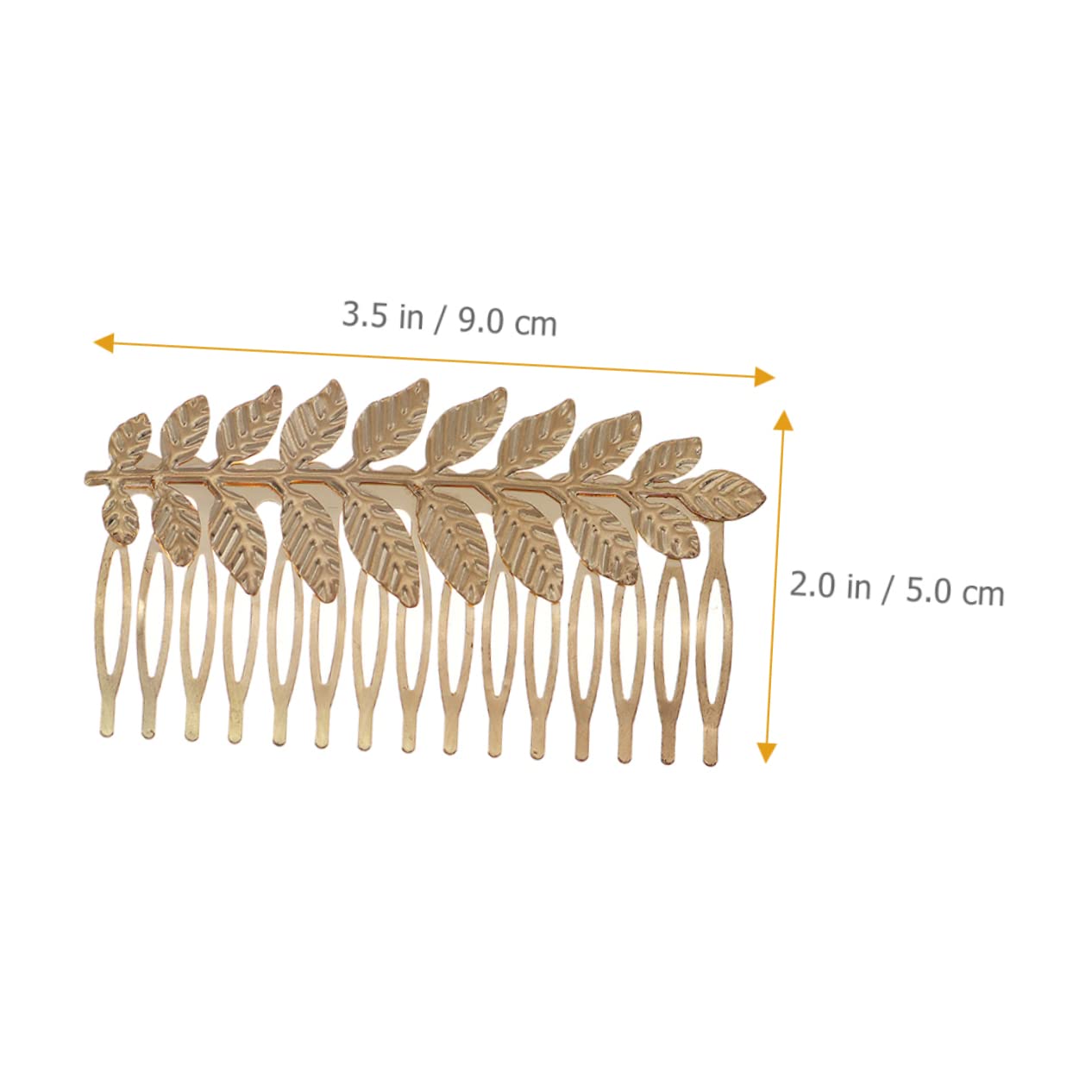 Minkissy 4pcs Wedding Hair Comb Set for Women - Elegant Leaf Design Bridal Hair Accessories, Styling Tools for Updos & Special Occasions (Silver Metal Hair Combs)
