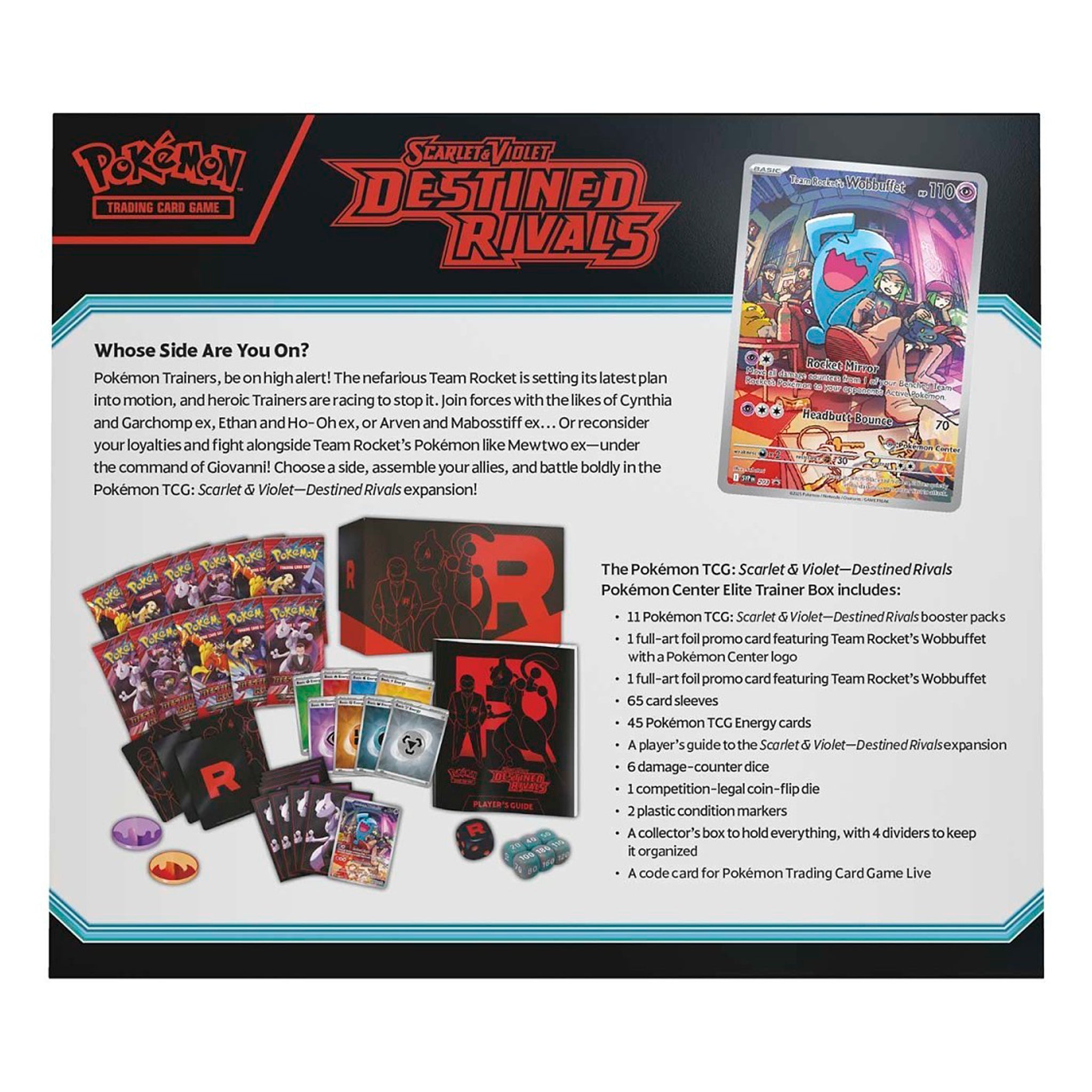 Pokémon Scarlet & Violet Destined Rivals Elite Trainer Box (2025) | Official Pokemon Center Exclusive | Collectible Trading Card Game Set for Battles & Display