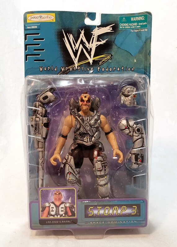 1998 WWF Jakks Pacific S.T.O.M.P. Series 3 LOD 2000 Wrestling Action Figure - Vintage Collectible Toy for Wrestling Fans & Nostalgic Gift Idea