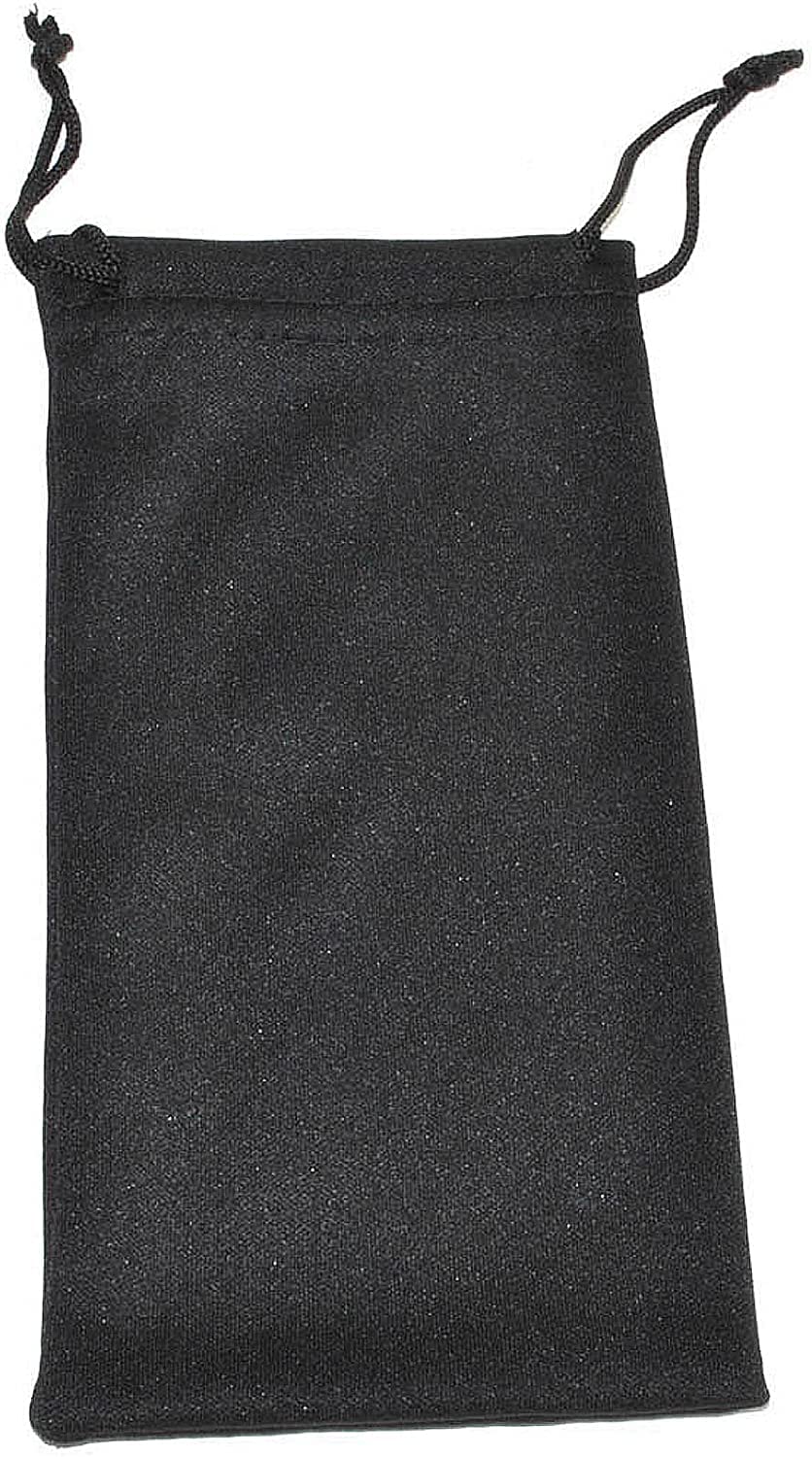 Premium Microfiber Glasses Cleaning Pouch - Soft Protective Case for Eyeglasses & Sunglasses (Black, Bulk Pack) - Perfect for Travel, Office & Daily Storage