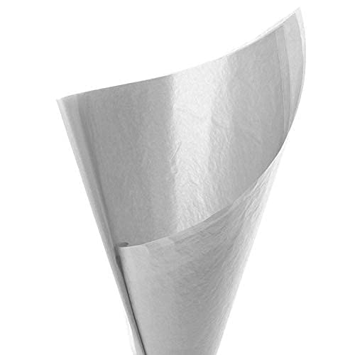 ECO SARRAS Metallic Silver Multi-Purpose Wrapping Paper - 20x26 Inches (20 Sheets) | Perfect for Gift Wrapping, Box Stuffing, Handbags, Shoes & More | Ideal for Birthdays, Weddings, Christmas & Special Occasions