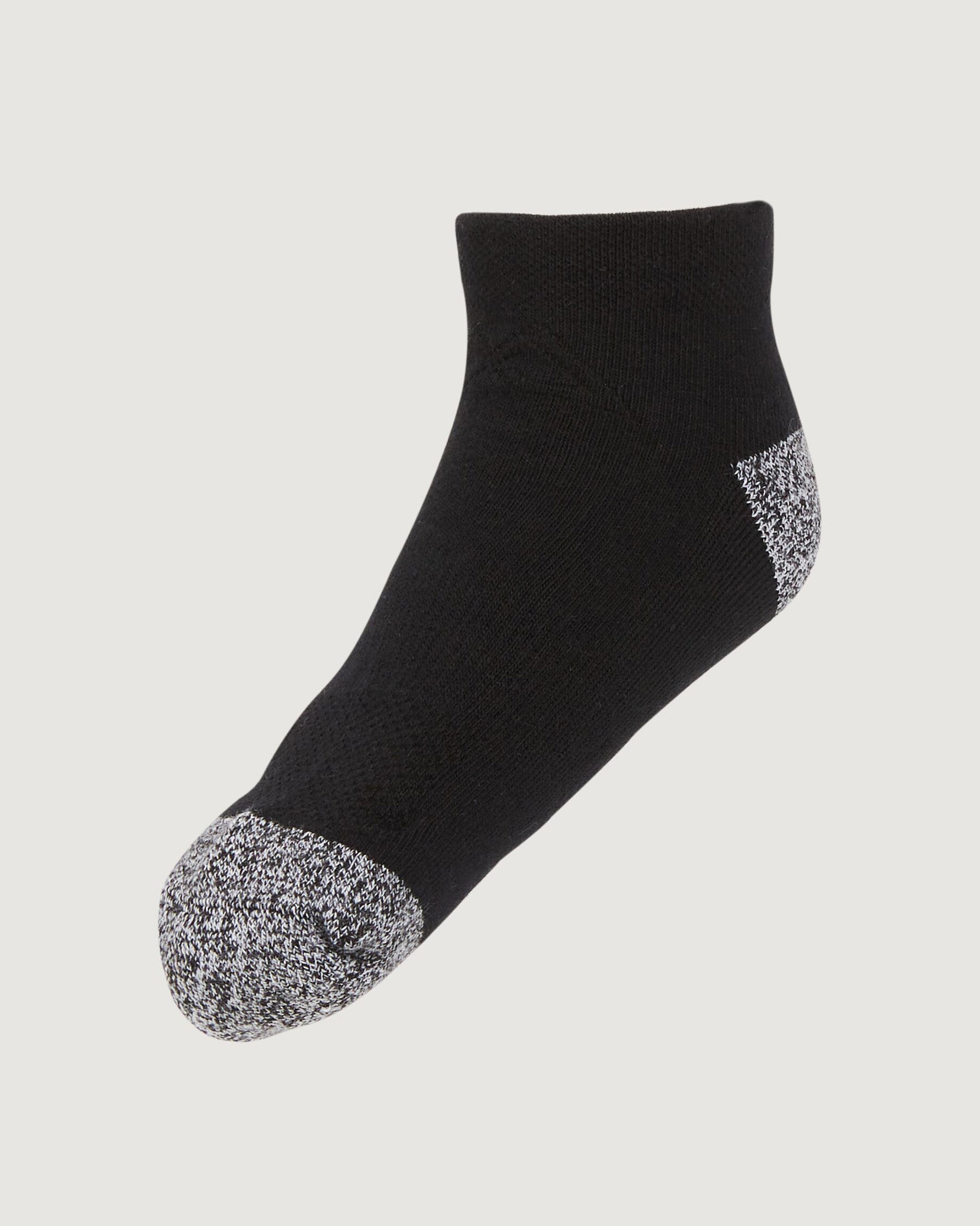 Kids' Dri-Motion Athletic Socks 2-Pack - Black & White for Running, Sports & Active Play