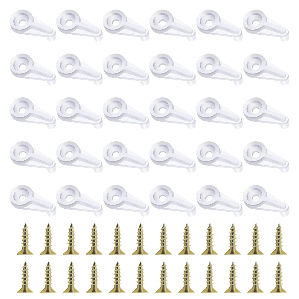 120 Pack 4mm Clear Glass Retainer Clips Kit with Screws - Mirror Cabinet Door Clips with Storage Box for Bathroom, Kitchen, and Furniture Installation