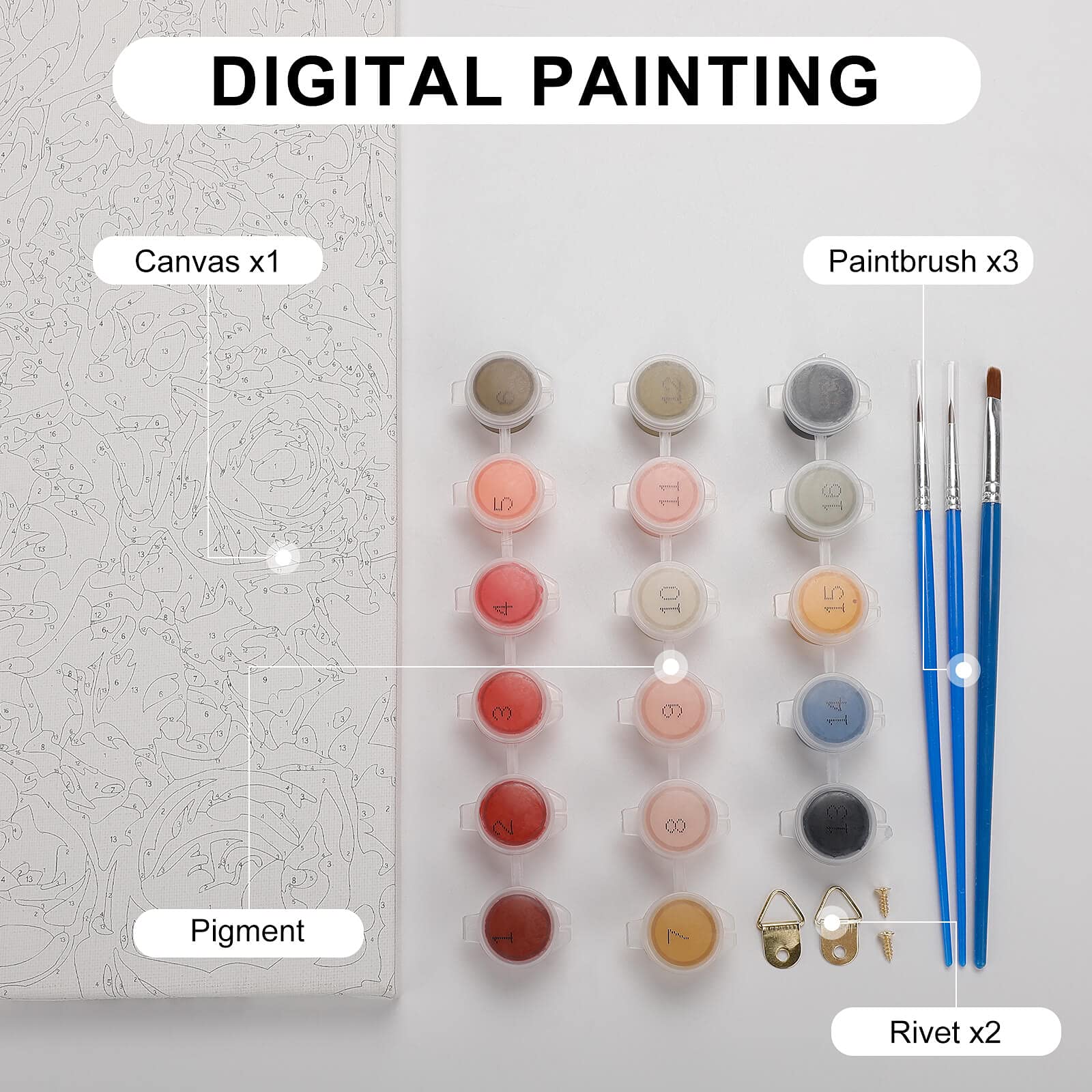 Custom Personalized Grapne & Snake Paint by Number Kit for Adults - Digital Oil Painting with Frame - Creative DIY Art Gift for Home Decor, Relaxation & Stress Relief