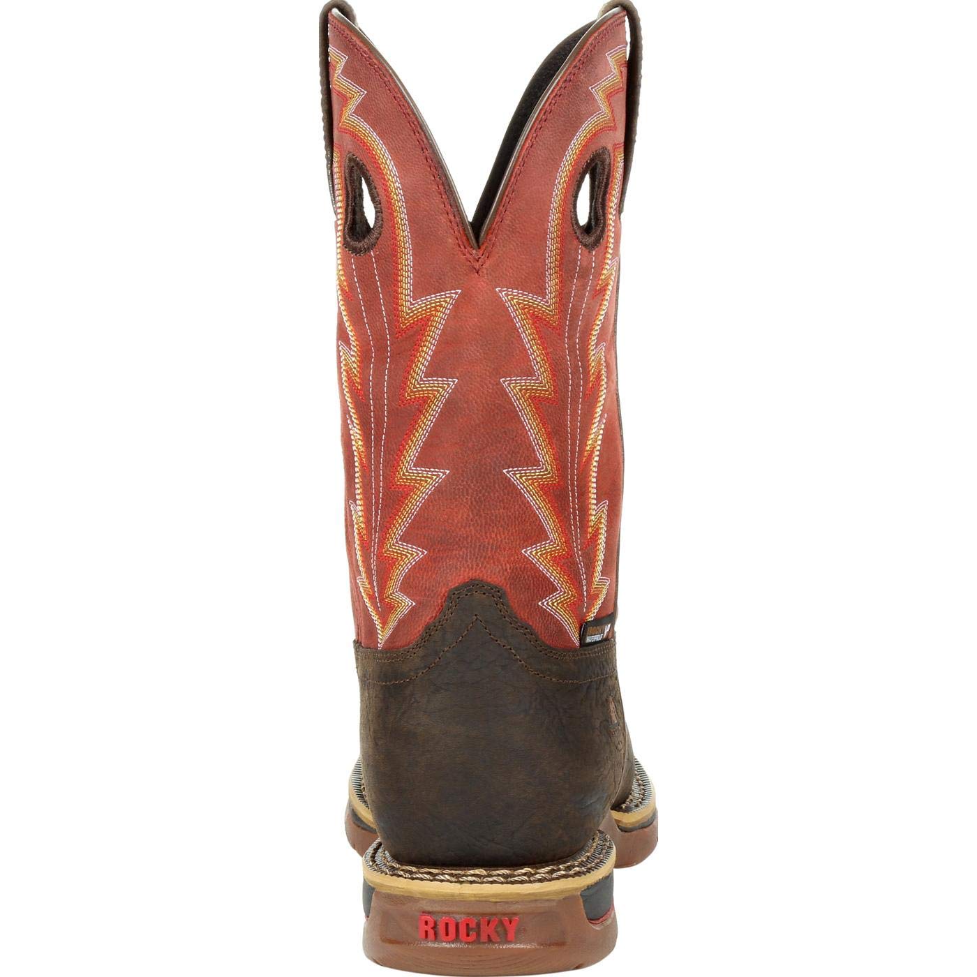ROCKY Men's RKW0319 Western Boots - Durable Cowboy Boots for Men, Comfortable & Stylish for Riding, Work, and Outdoor Activities