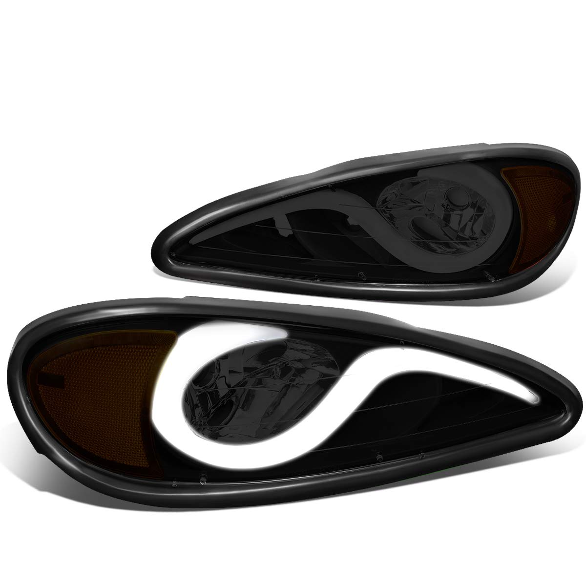 DNA Motoring LED DRL Front Bumper Headlights - Replacement Daytime Running Lights for Cars & Trucks - Enhance Visibility & Style for Daily Driving & Night Commutes