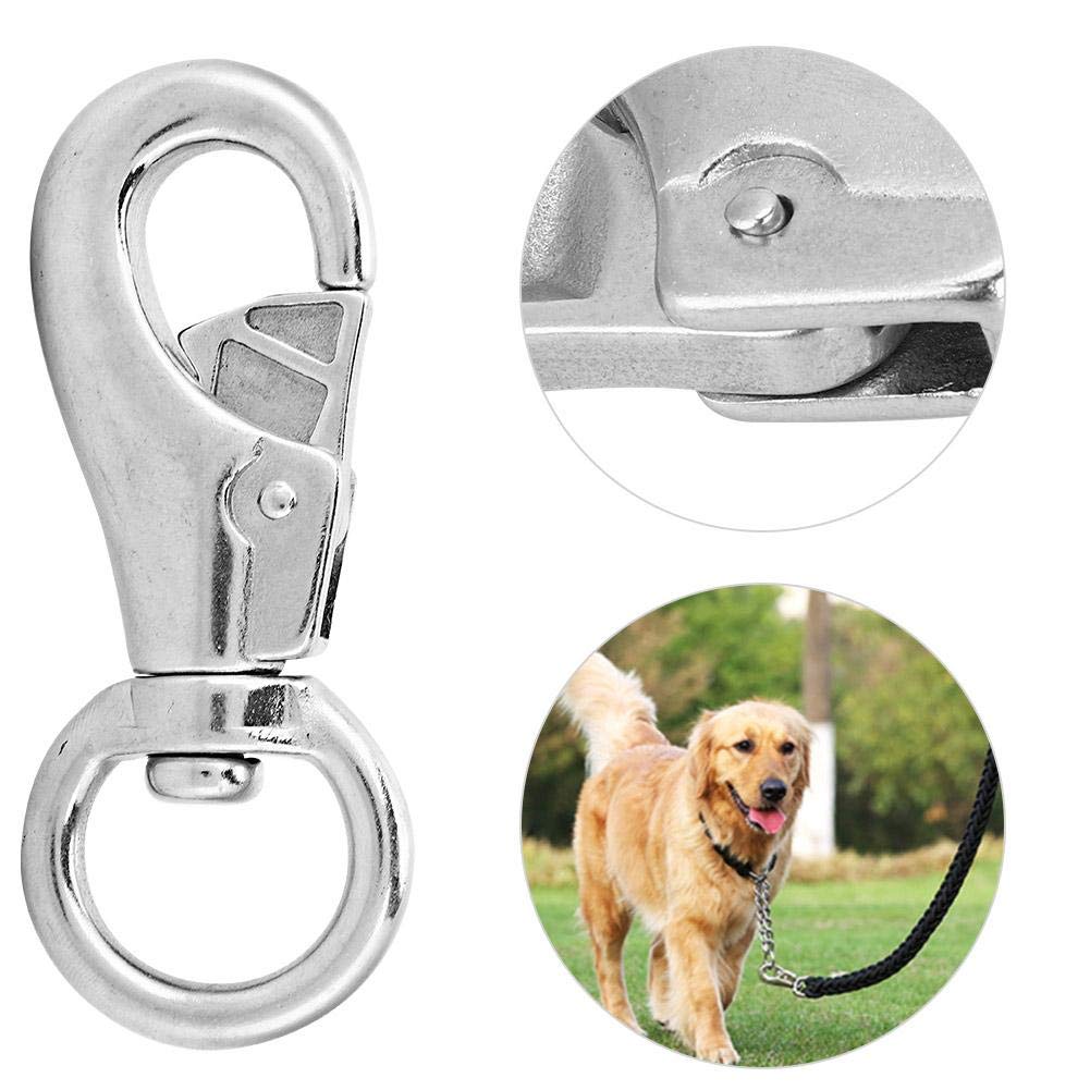 Premium Stainless Steel Carabiner Clip - Heavy Duty Spring Snap Hook for Dog Leash, Keychain, Backpack & Outdoor Gear | Secure & Durable for Hiking, Camping & Daily Use