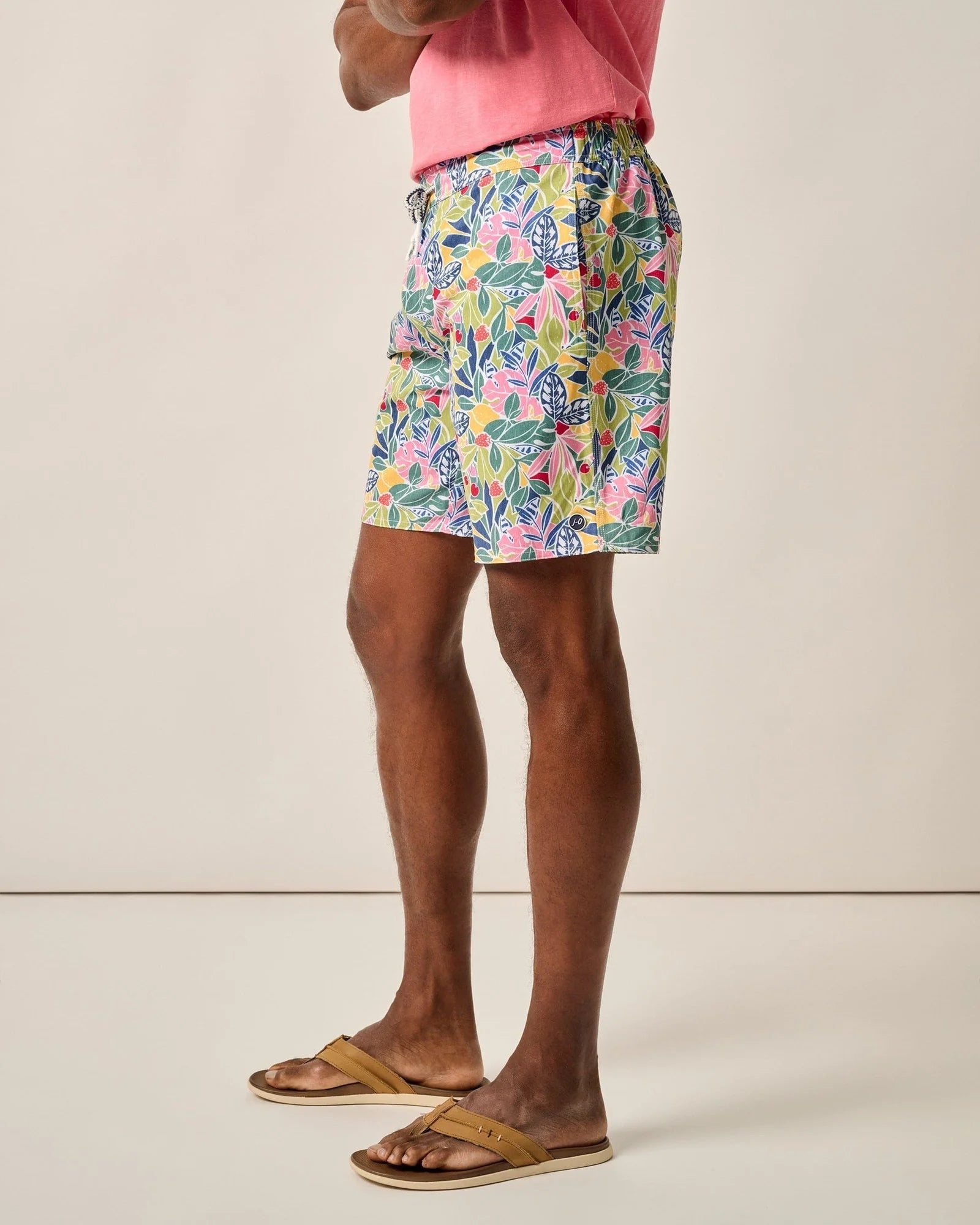 Johnnie O 7 Inch Zest Swim Trunks for Men - Quick Dry Swim Shorts with UPF Protection - Perfect for Beach, Pool, Lake & Summer Vacations