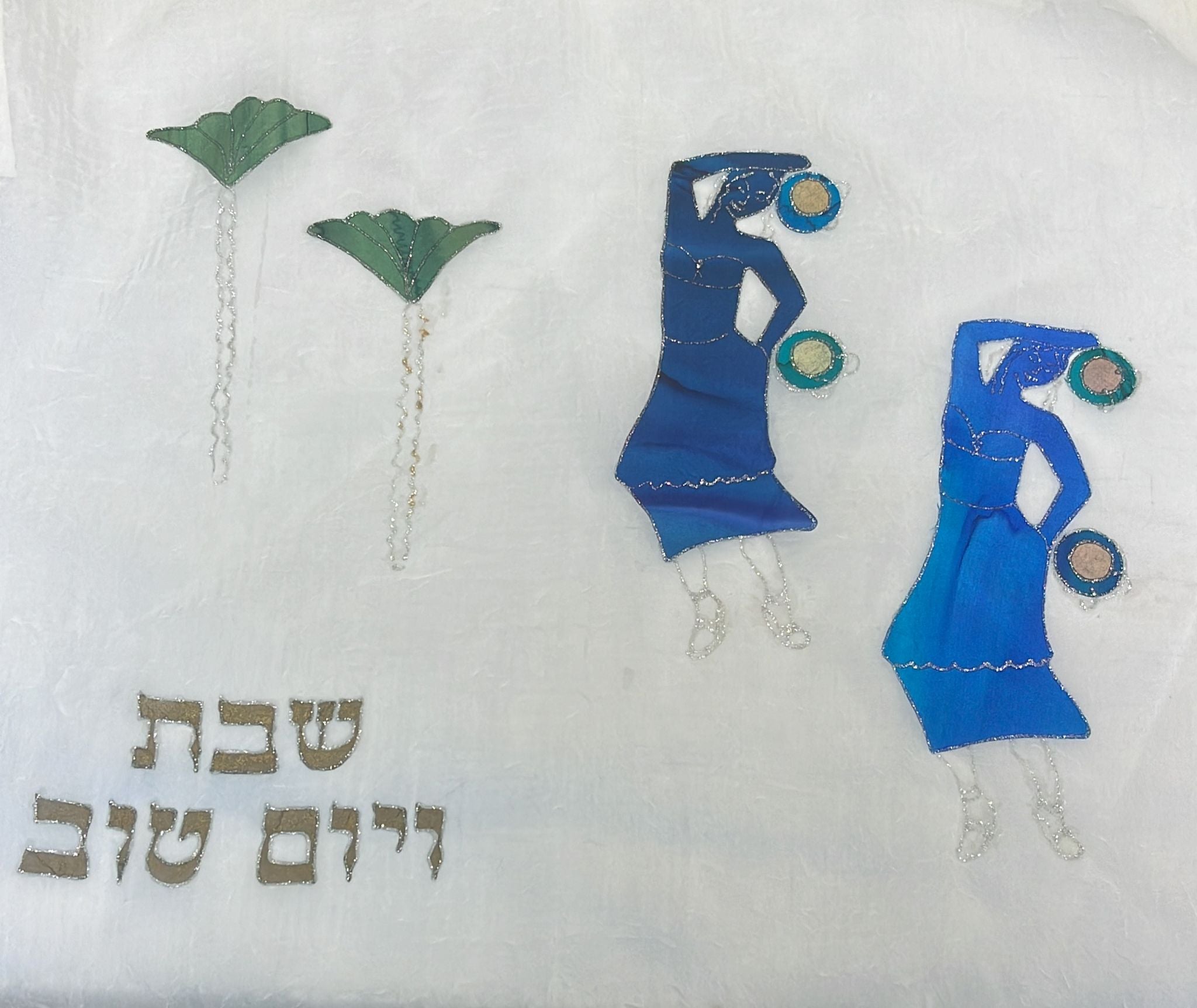 Hand Painted Silk Challah Cover - Elegant Jewish Shabbat Bread Cover (Multiple Designs) - Perfect for Shabbat Dinner, Jewish Holidays & Home Decor