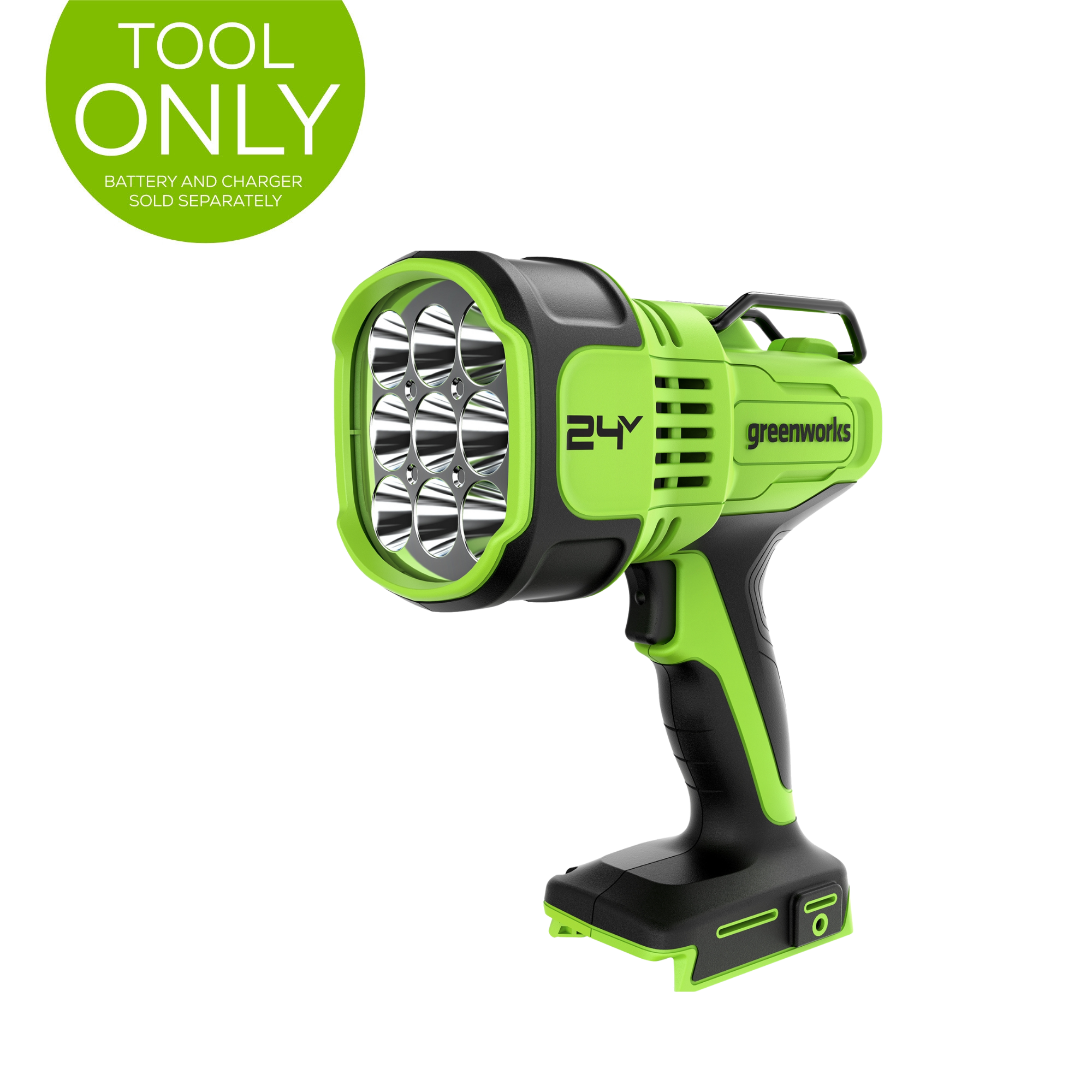 24V Cordless Battery Spot Light (Tool Only) - Bright LED Work Light for Outdoor, Camping, and Emergency Use
